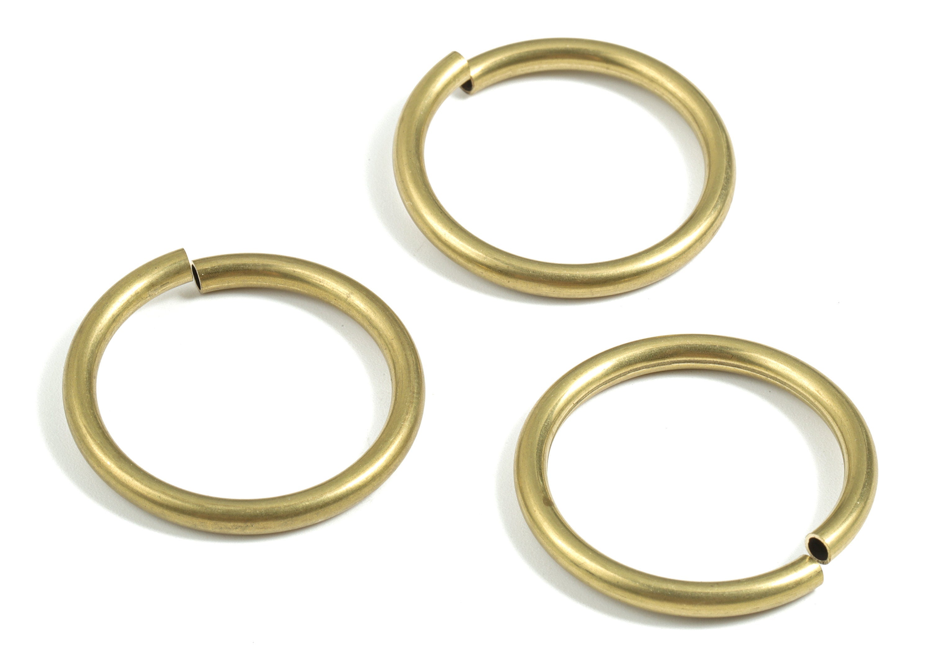 Brass 3X30 Jump Rings - Brass Open Jump Rings - Raw Brass Jump Ring Findings - Jewelry Supplies - 30.1x30.1x2.94mm - PP3643 - DOMEDBAZAAR