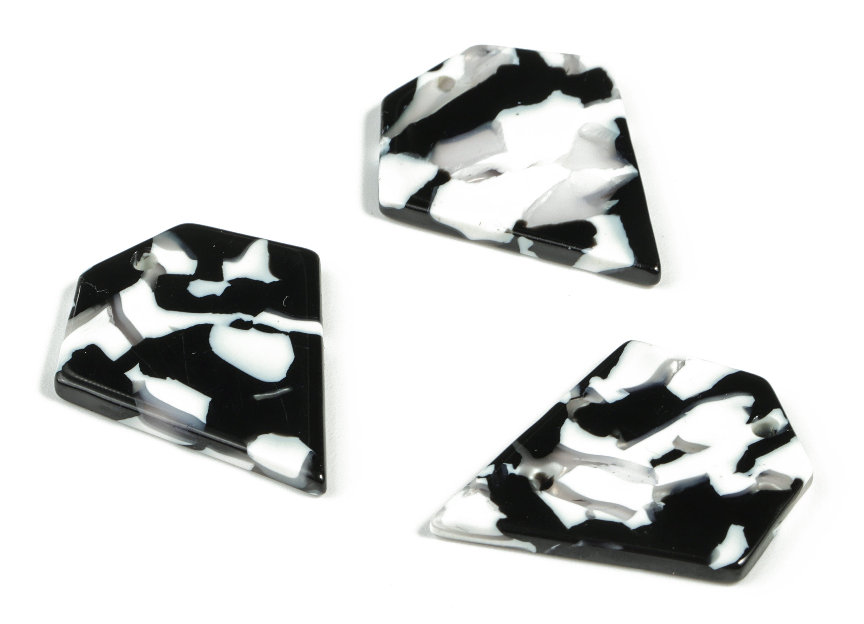 Acetate Diamond Earring Charms - Diamond Pendant - Earring Finding - Jewelry Supplies - Color Code:A17 - 29.63x24.63x2.49mm - AC2179-A17 - DOMEDBAZAAR