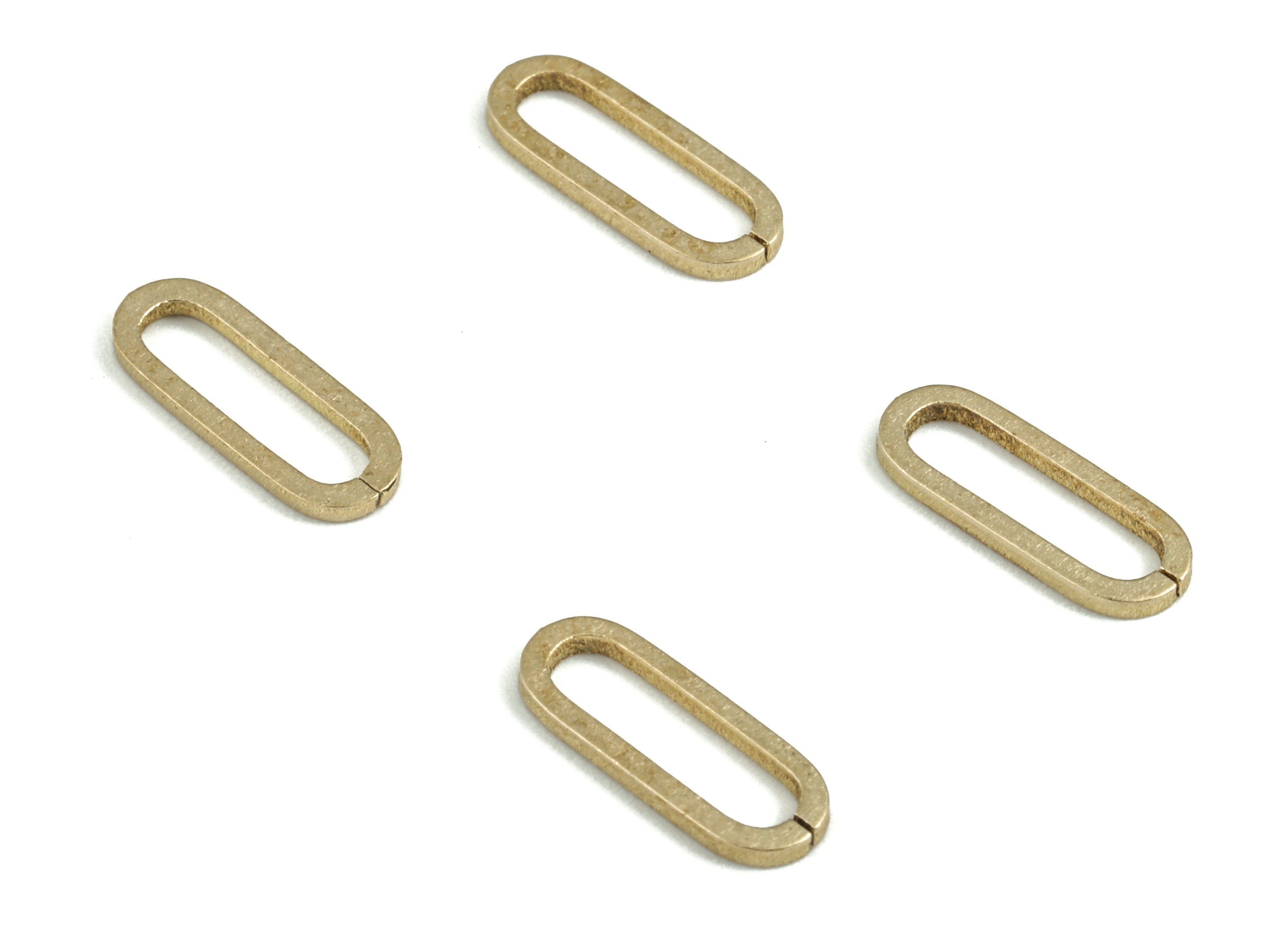 Brass Parrot Claps - Push Gate Snap Open Hook Ring Hinge Key Carabiner Raw Brass Lobster Claw Claps - Jewelry Supplies - 13x5x0.9mm - PP3707 - DOMEDBAZAAR