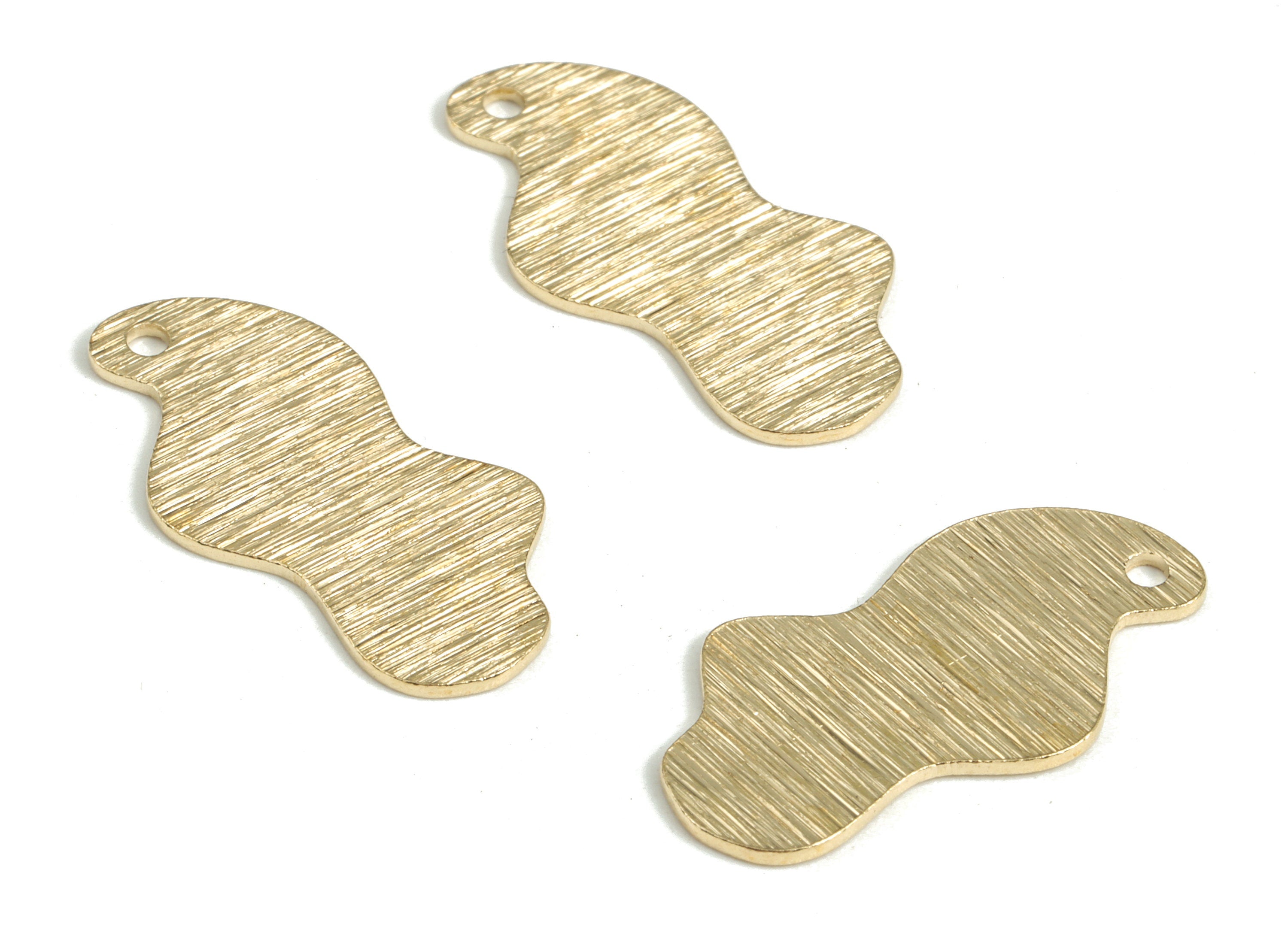 Brass Textured Could Earring Charms - Raw Brass Could Pendant - Earring Findings - Jewelry Making Supplies - 22.5x11.09x0.77mm - PP3798 - DOMEDBAZAAR