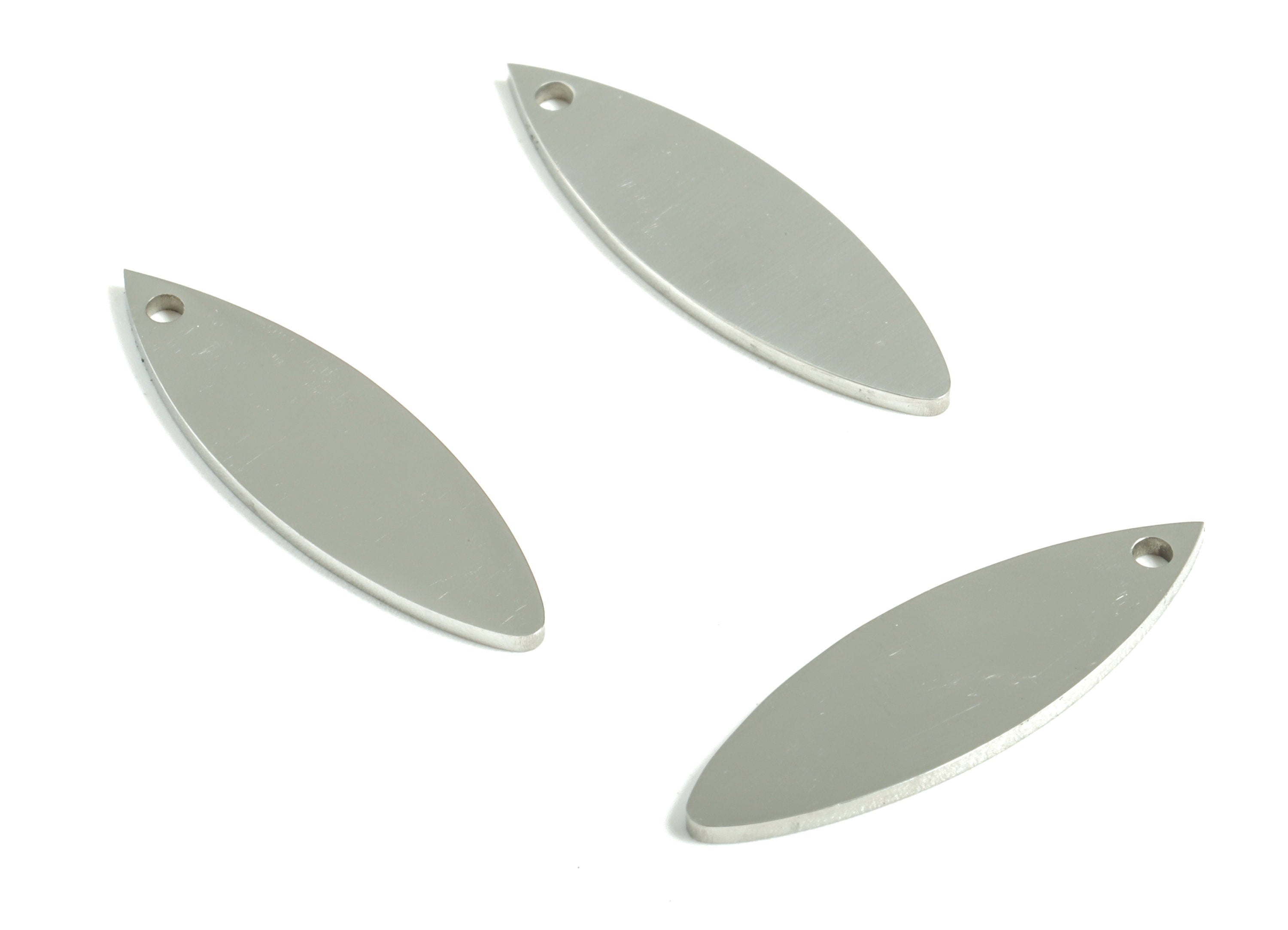 Stainless Steel Drop Earring Charms - Stainless Steel Drop Pendant - DIY Jewelry Making Supplies - 25.58x7.69x1.01mm - SS1212 - DOMEDBAZAAR