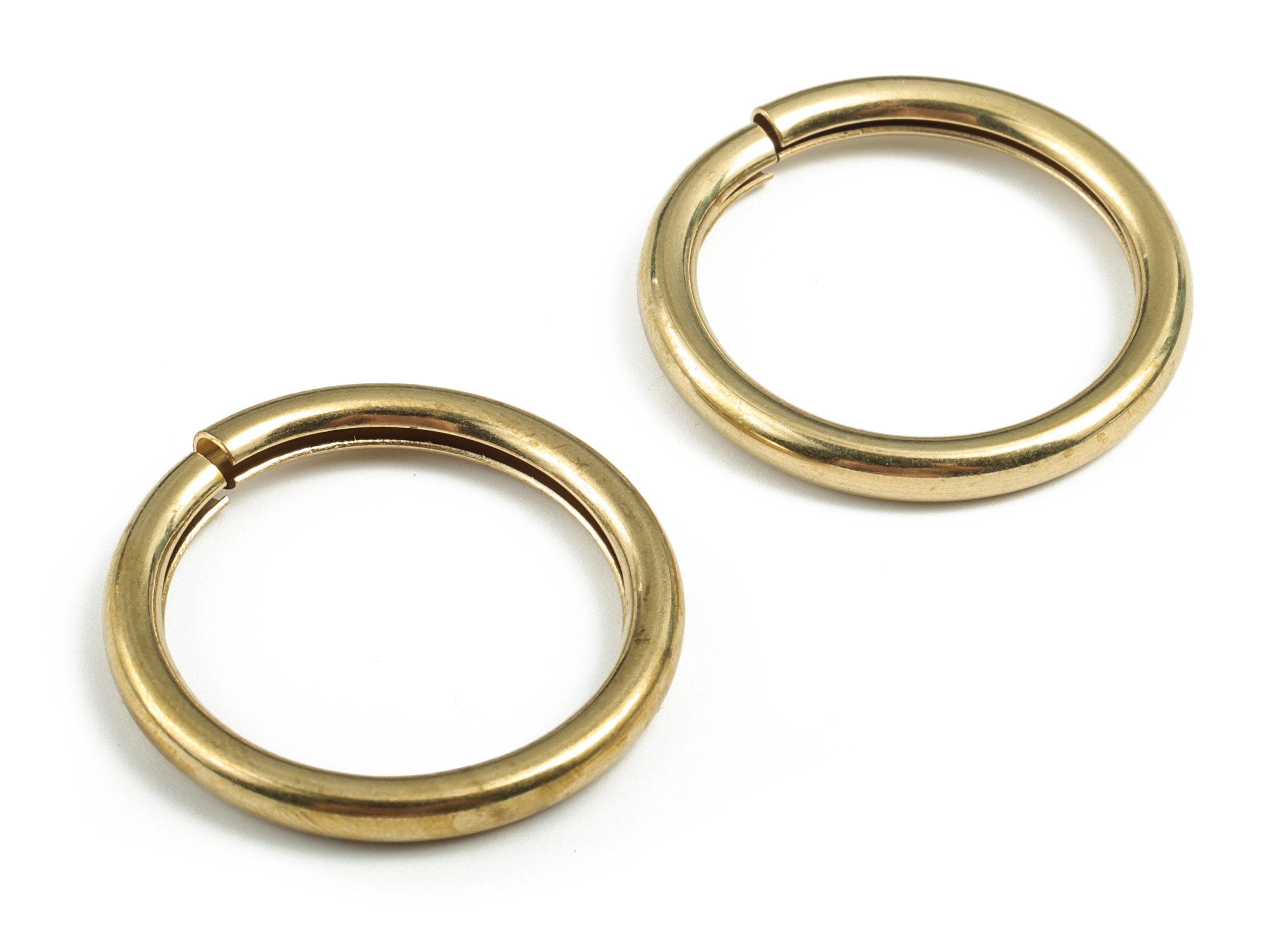 Brass 4x35 Jump Rings - Brass Open Jump Rings - Raw Brass Jump Ring Findings - Jewelry Supplies - 34.54x34.54x4.02mm - PP3653 - DOMEDBAZAAR