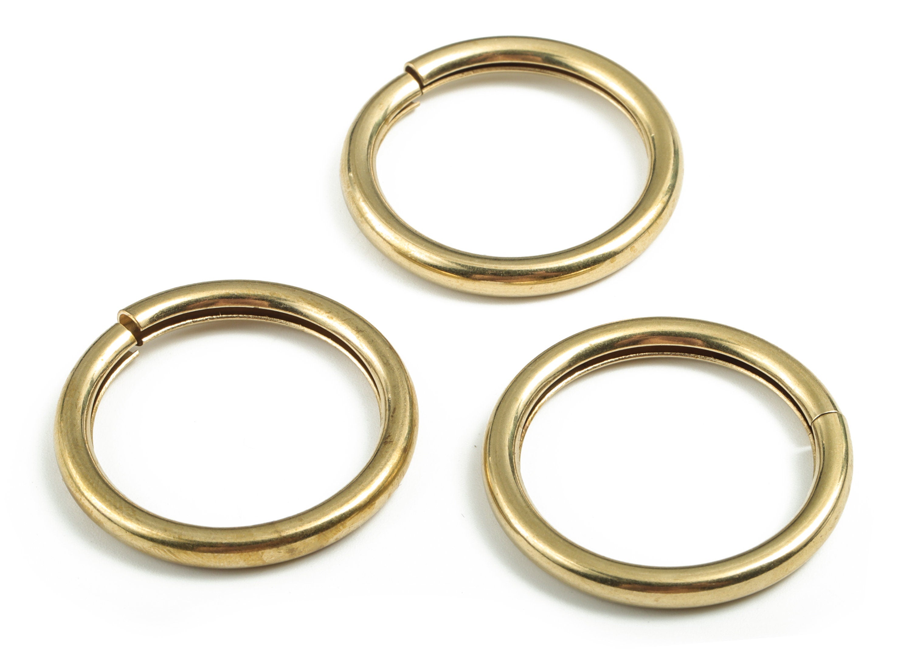 Brass 4x35 Jump Rings - Brass Open Jump Rings - Raw Brass Jump Ring Findings - Jewelry Supplies - 34.54x34.54x4.02mm - PP3653 - DOMEDBAZAAR