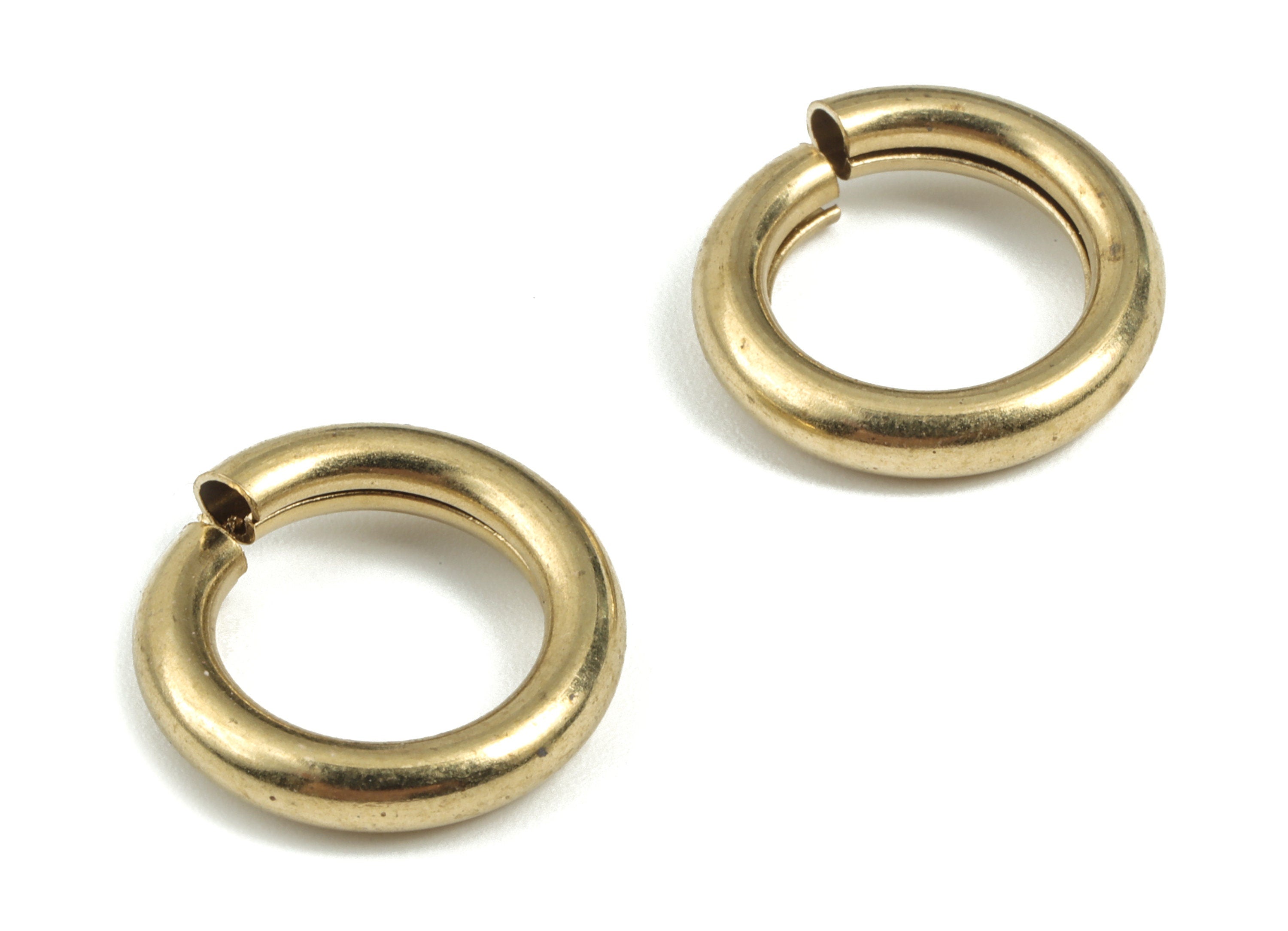 JUMP RINGS-Brass Open Jump Rings- DIY Jewelry Supplies-Bulk Jump Rings Jewelry Findings- Jewelry Making Link Ring Circle - 3X16 mm-PP3648 - DOMEDBAZAAR
