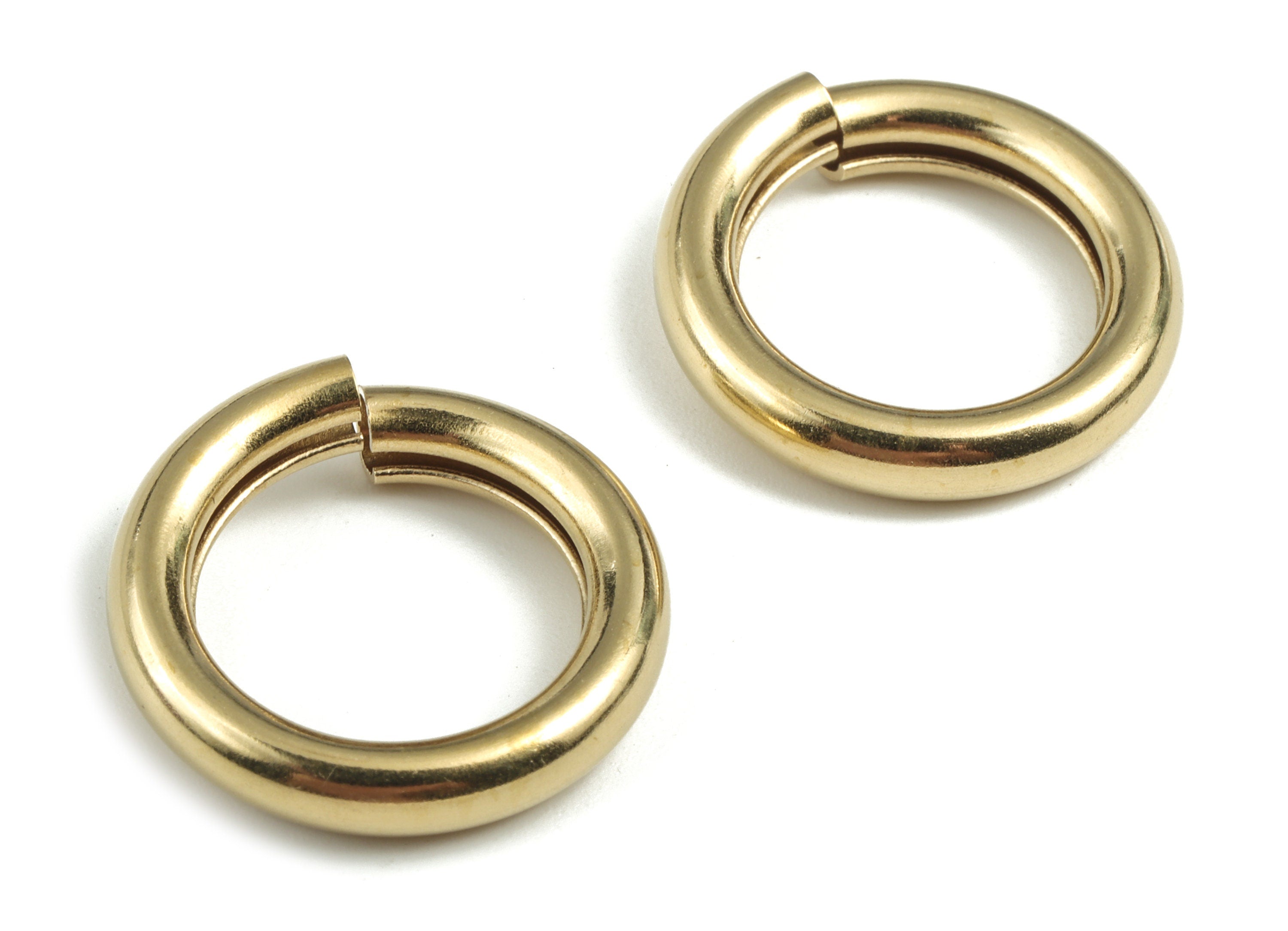 Brass 4x22 Jump Rings - Brass Open Jump Rings - Raw Brass Jump Ring Findings - Jewelry Supplies - 22.02x22.02x4.15mm - PP3652 - DOMEDBAZAAR