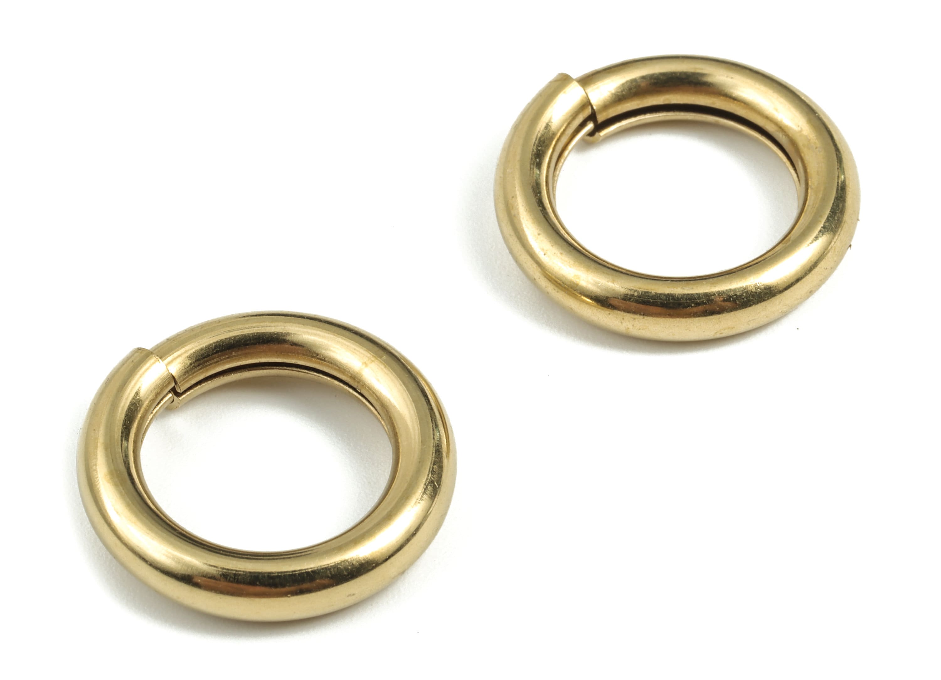Brass 4x20 Jump Rings - Brass Open Jump Rings - Raw Brass Jump Ring Findings - Jewelry Supplies - 20.25x20.25x4.05mm - PP3651 - DOMEDBAZAAR