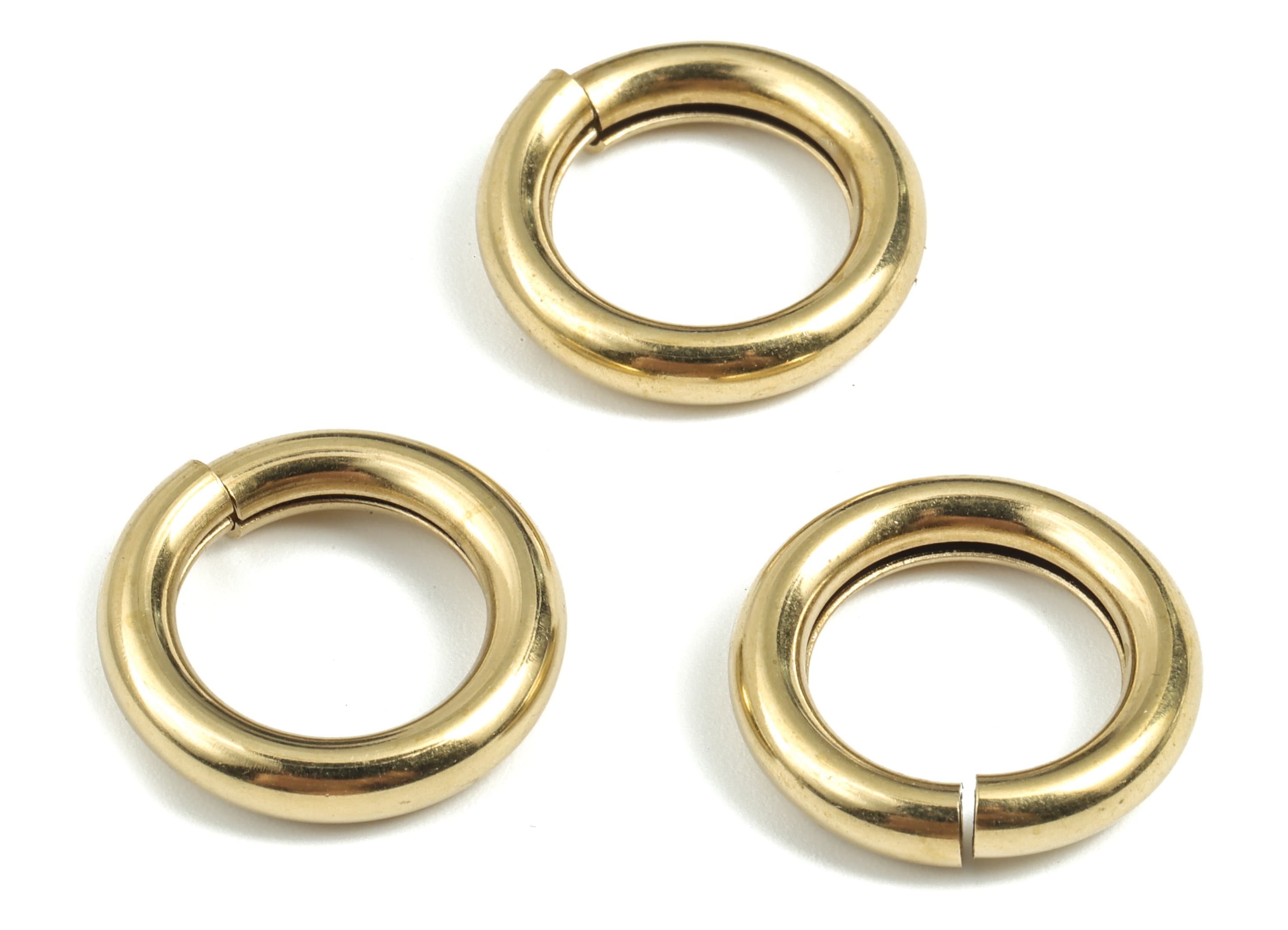 Brass 4x20 Jump Rings - Brass Open Jump Rings - Raw Brass Jump Ring Findings - Jewelry Supplies - 20.25x20.25x4.05mm - PP3651 - DOMEDBAZAAR