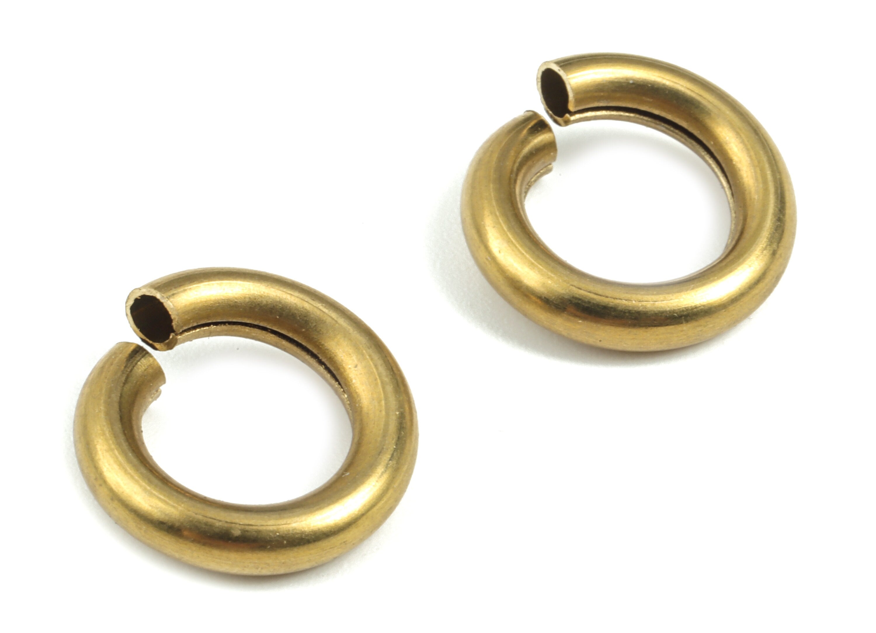 Brass 3X14 Jump Rings - Brass Open Jump Rings - Raw Brass Jump Ring Findings - Jewelry Supplies - 14.11x14.11x3.06mm - PP3647 - DOMEDBAZAAR