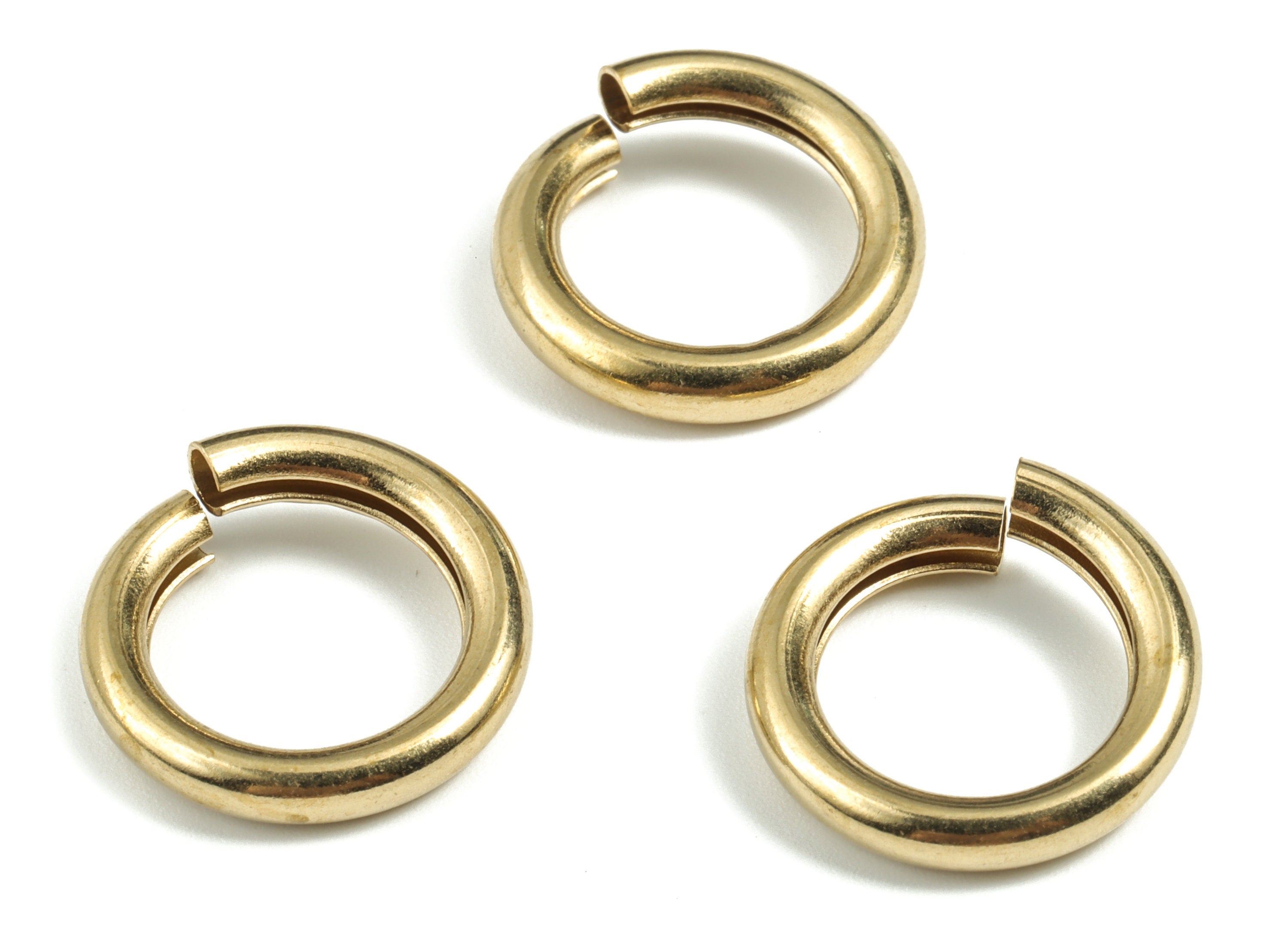 Brass 3.8X20 Jump Rings - Brass Open Jump Rings - Raw Brass Jump Ring Findings - Jewelry Supplies - 20.14x20.14x3.71mm - PP3649 - DOMEDBAZAAR