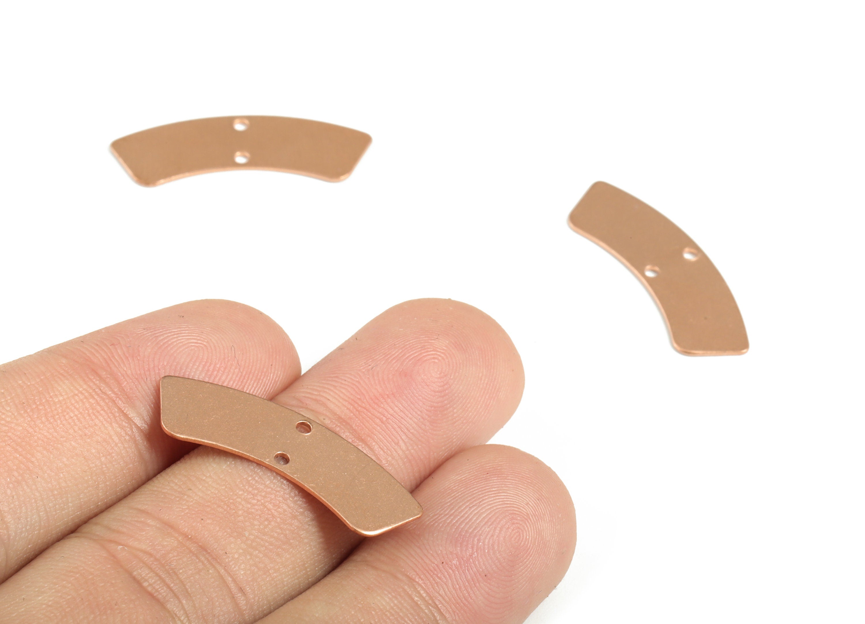 Raw Copper Geometry Earring Connector - Copper Geometry Earring Charms - Jewelry Making Supplies - 28.41x9.88x0.57mm - PP3853 - DOMEDBAZAAR