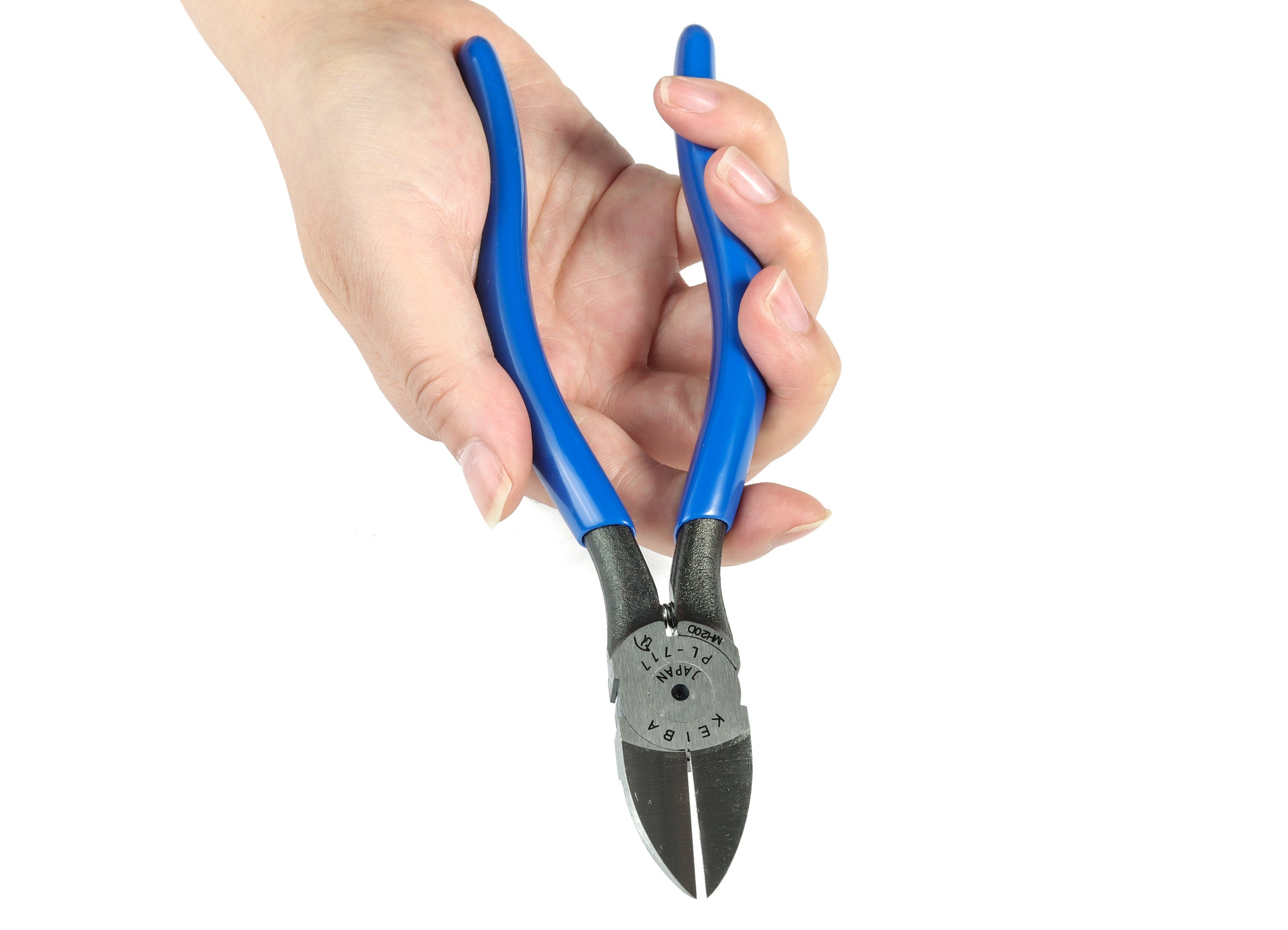 PLASTIC CUTTING Pliers – Blue High Quality Japan Cutters – Hand Saver – Hand Tool Wire Cutter – Plastic Cutting Tool – 19 x 5.5mm – HM 1018 - DOMEDBAZAAR