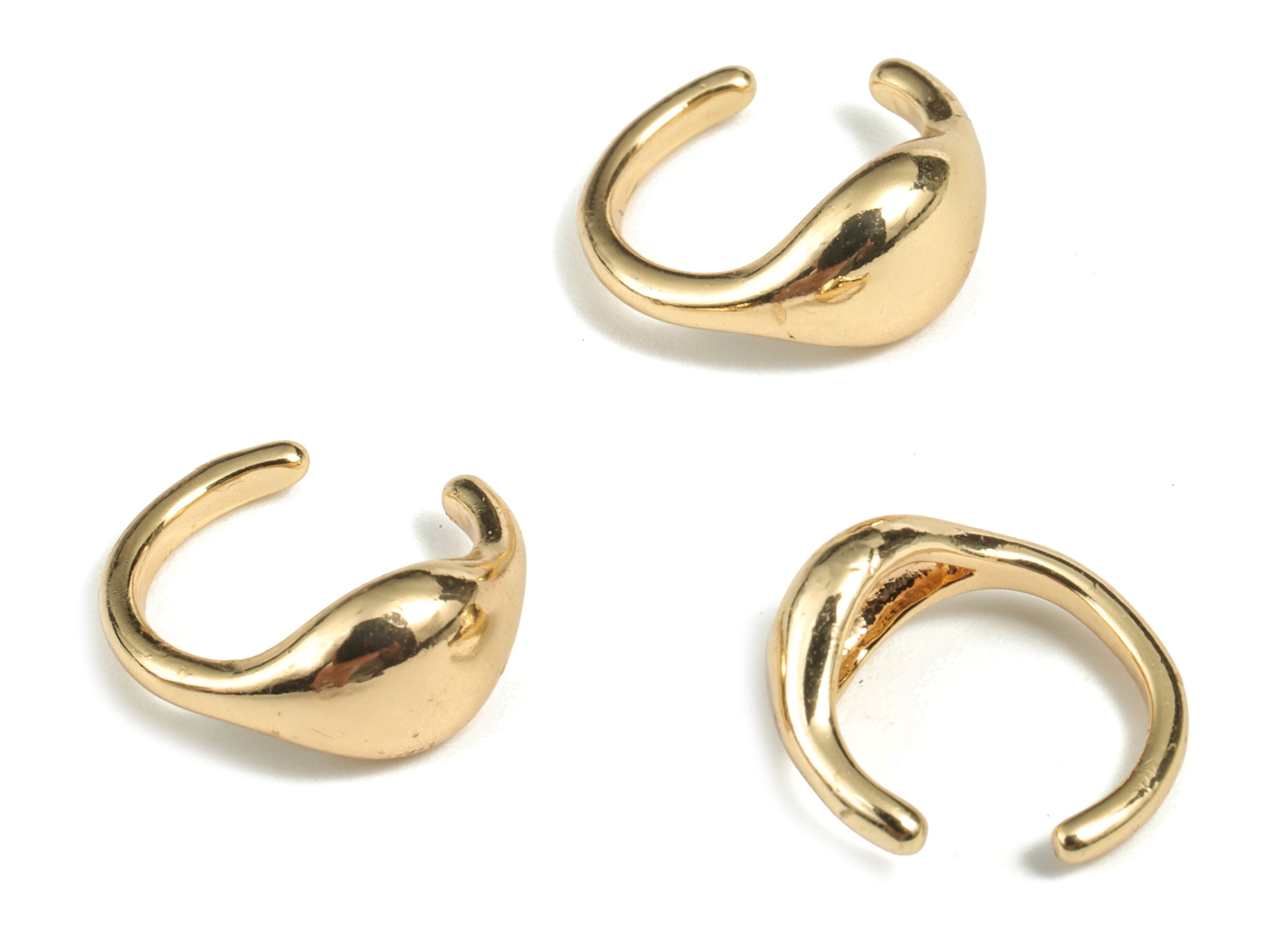 Women&#39;s Ear Cuffs – Earrings Cuffs - 18K Real Gold Plated - Ear Cuff Non Pierced – Jewelry Supplies - 13.17 ×12.73 ×3.06mm - RGP2828 - DOMEDBAZAAR