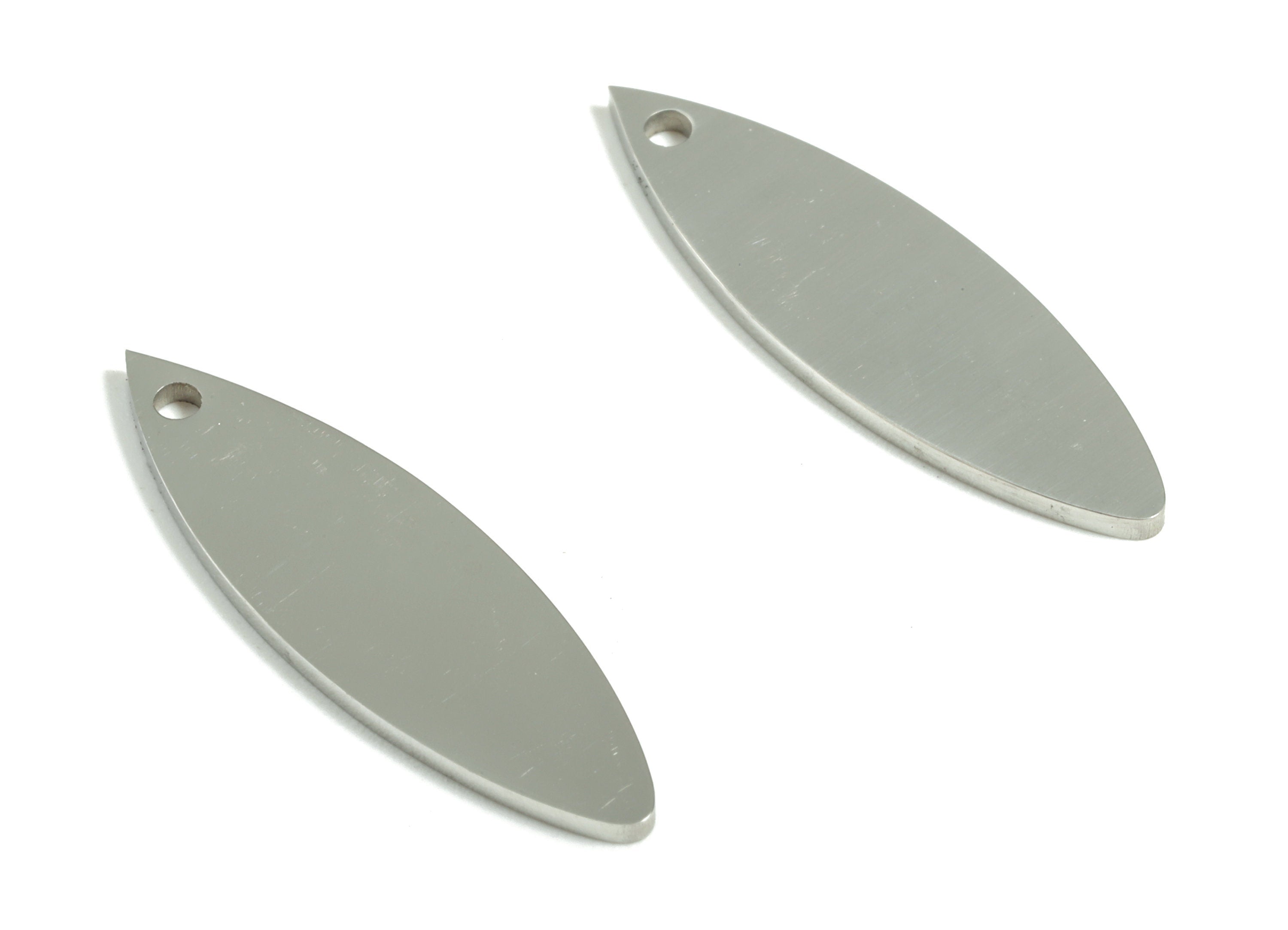 Stainless Steel Drop Earring Charms - Stainless Steel Drop Pendant - DIY Jewelry Making Supplies - 25.58x7.69x1.01mm - SS1212 - DOMEDBAZAAR