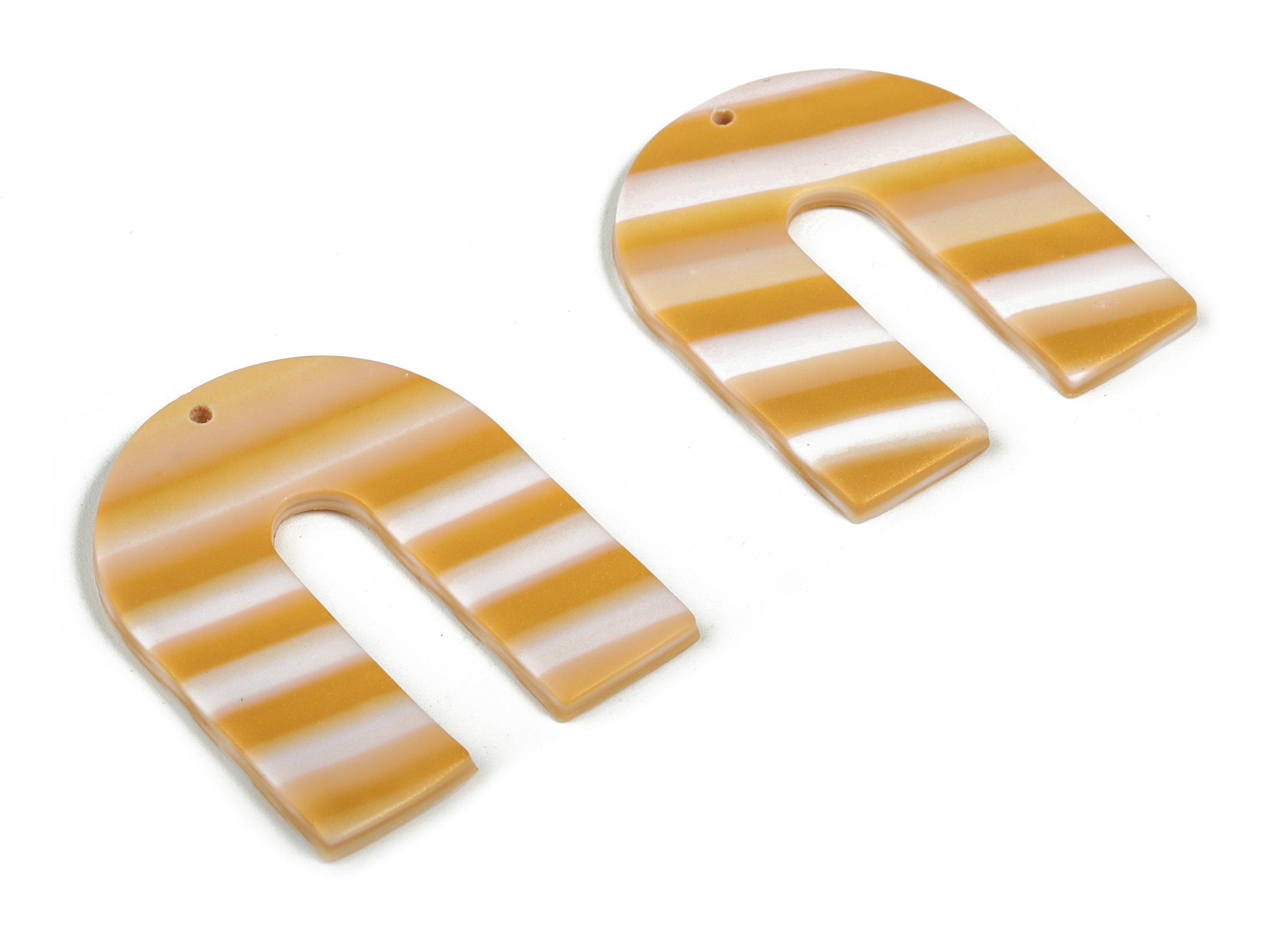 PolymerClay U Earring Charms - PolymerClay U Pandant - Earring Findings - Jewelry Handmade - 40.25x32.64x2.31mm - PC2260A - DOMEDBAZAAR