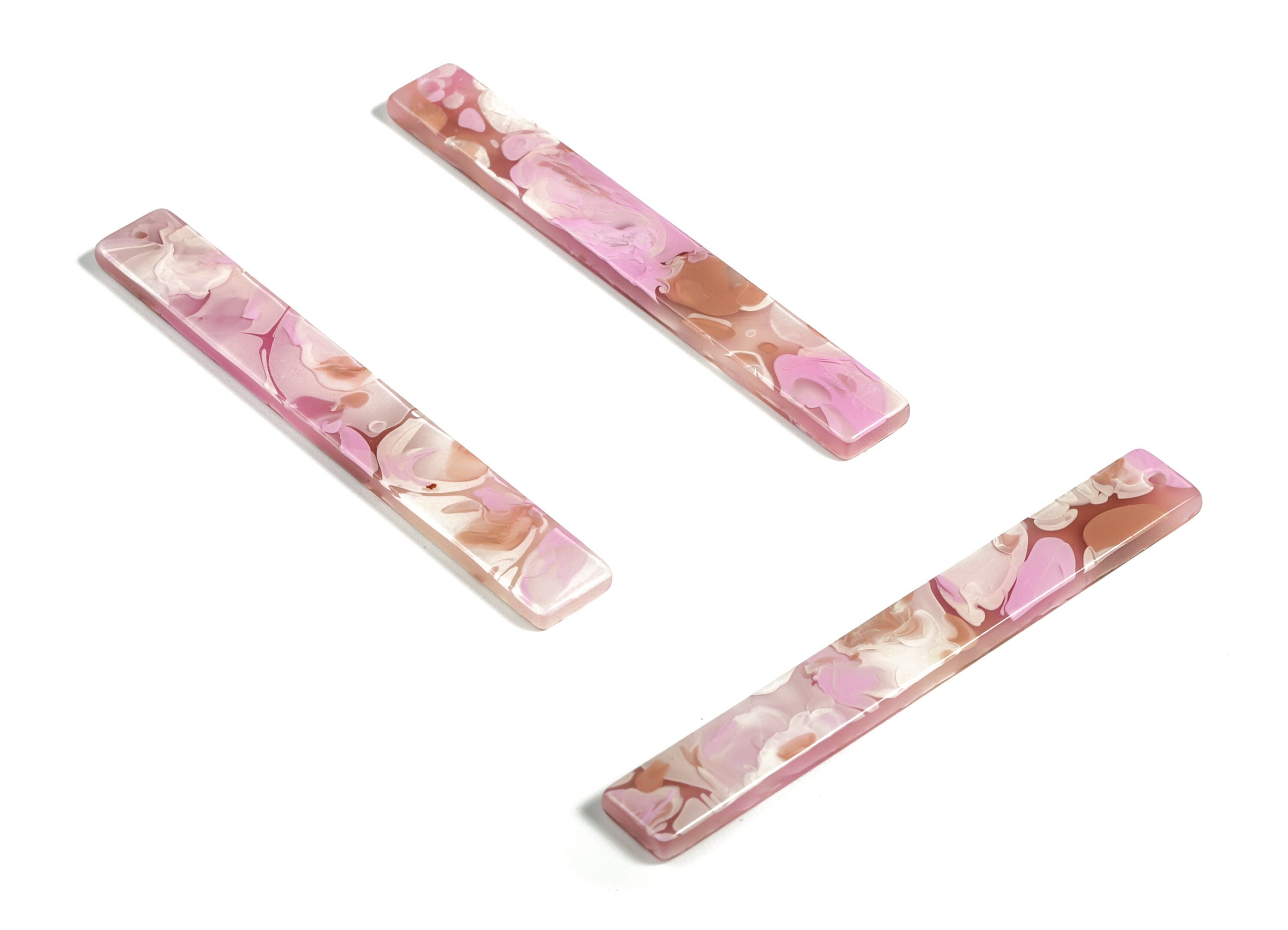 Acrylic Long Stick Charms - Acrylic Bar Pendant - Earring Findings  - Jewelry Supplies - Color Code: A582 - 59.88x7.83x2.63mm - AC1049-A582 - DOMEDBAZAAR