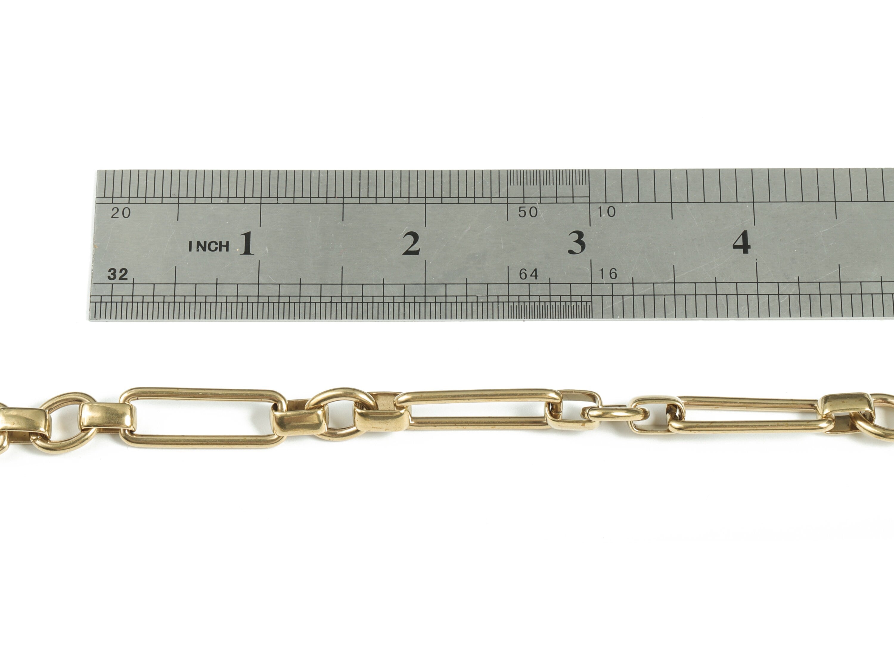 Raw Brass Oval Cable Chain Oval - Rectangle Paper Clip Layering Chain - Open link Chain for Necklace & Bracelet - 0.99&quot;x0.35&quot;x0.08&quot; - CC1191 - DOMEDBAZAAR