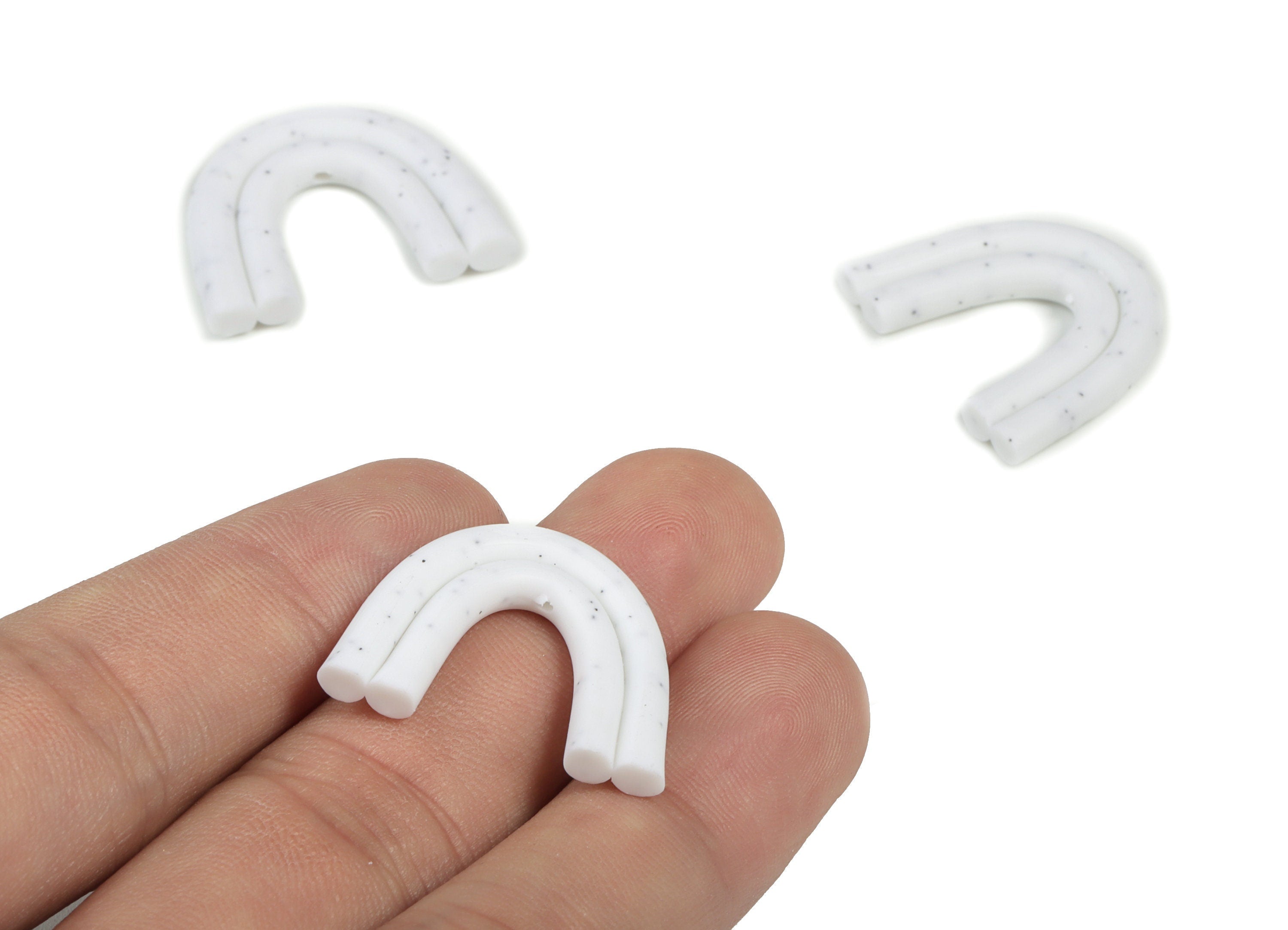 PolymerClay U Earring Charms - PolymerClay U Pandant - Earring Findings - Jewelry Handmade - 25.34x21.73x3.58mm - PC2261 - DOMEDBAZAAR