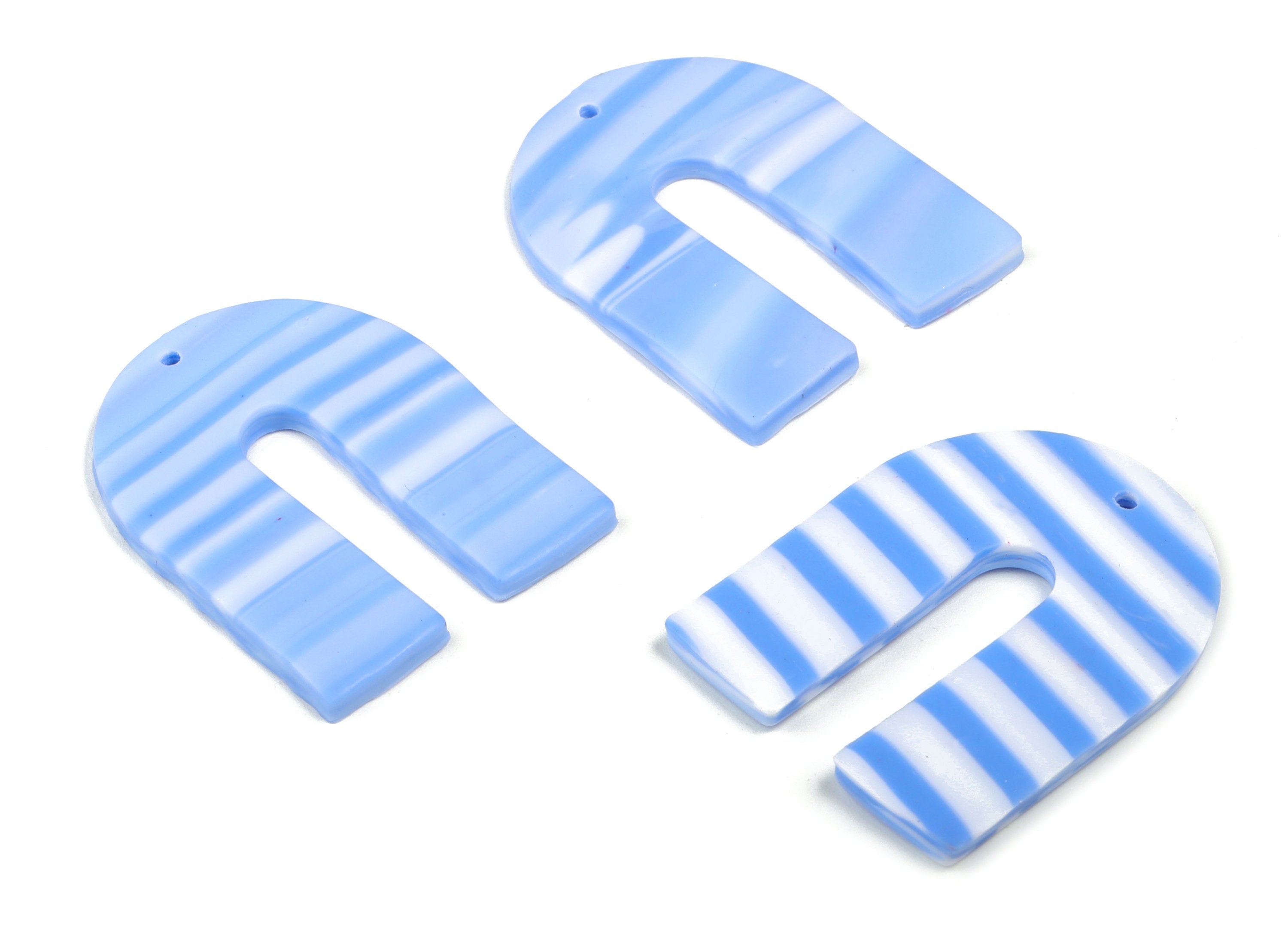 PolymerClay U Earring Charms - PolymerClay U Pandant - Earring Findings - Jewelry Handmade - 40.8x32.62x3.22mm - PC2260B - DOMEDBAZAAR