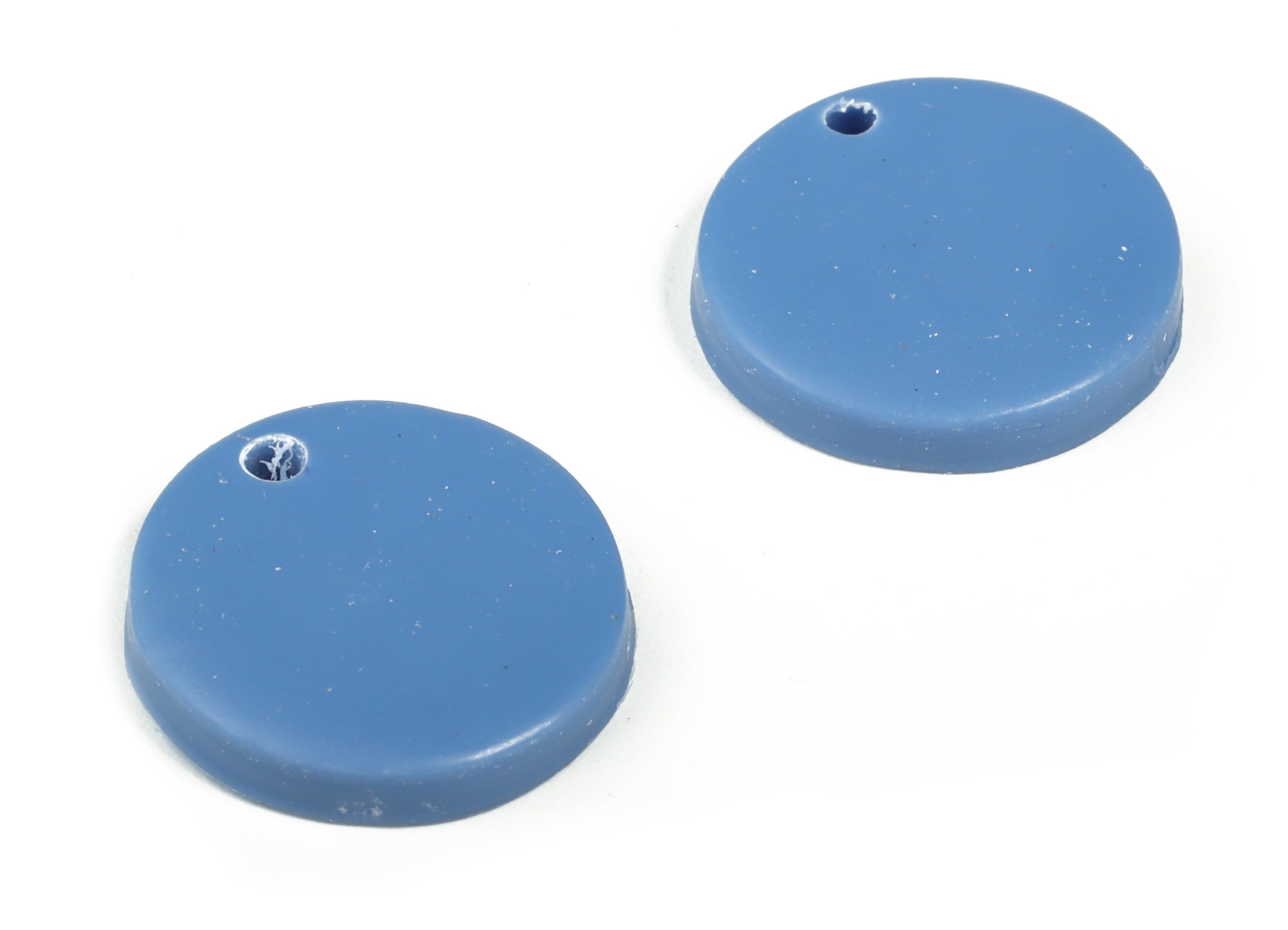 PolymerClay Round Earring Charms - PolymerClay Circle Pandant - Earring Findings - Jewelry Handmade - 18.92x17.39x2.92mm - PC2297C - DOMEDBAZAAR