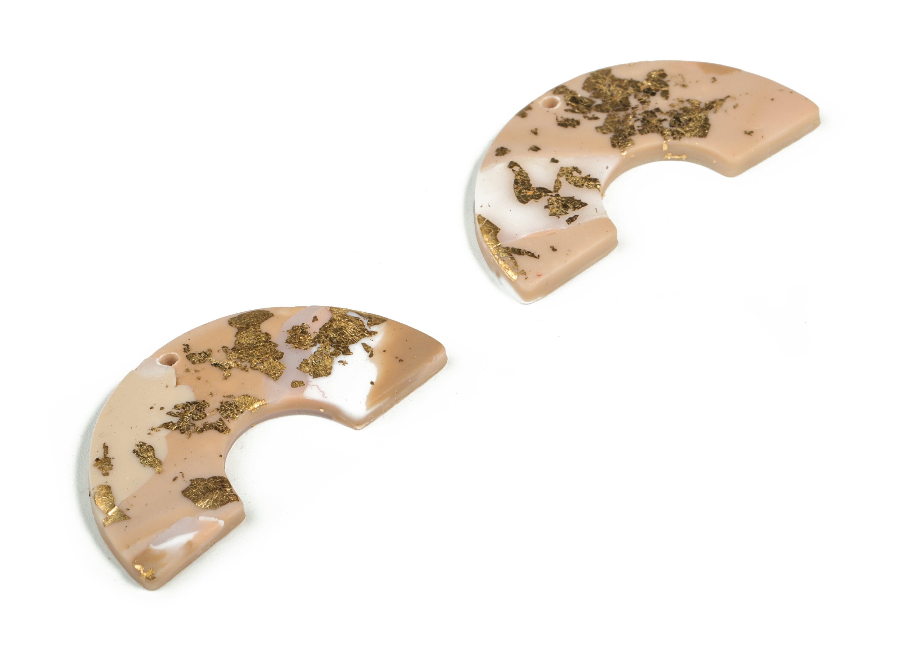 PolymerClay Large Arch Earring Charms - PolymerClay U Pandant - Earring Findings - Jewelry Handmade - 37.34x18.6x2.55mm - PC2263 - DOMEDBAZAAR