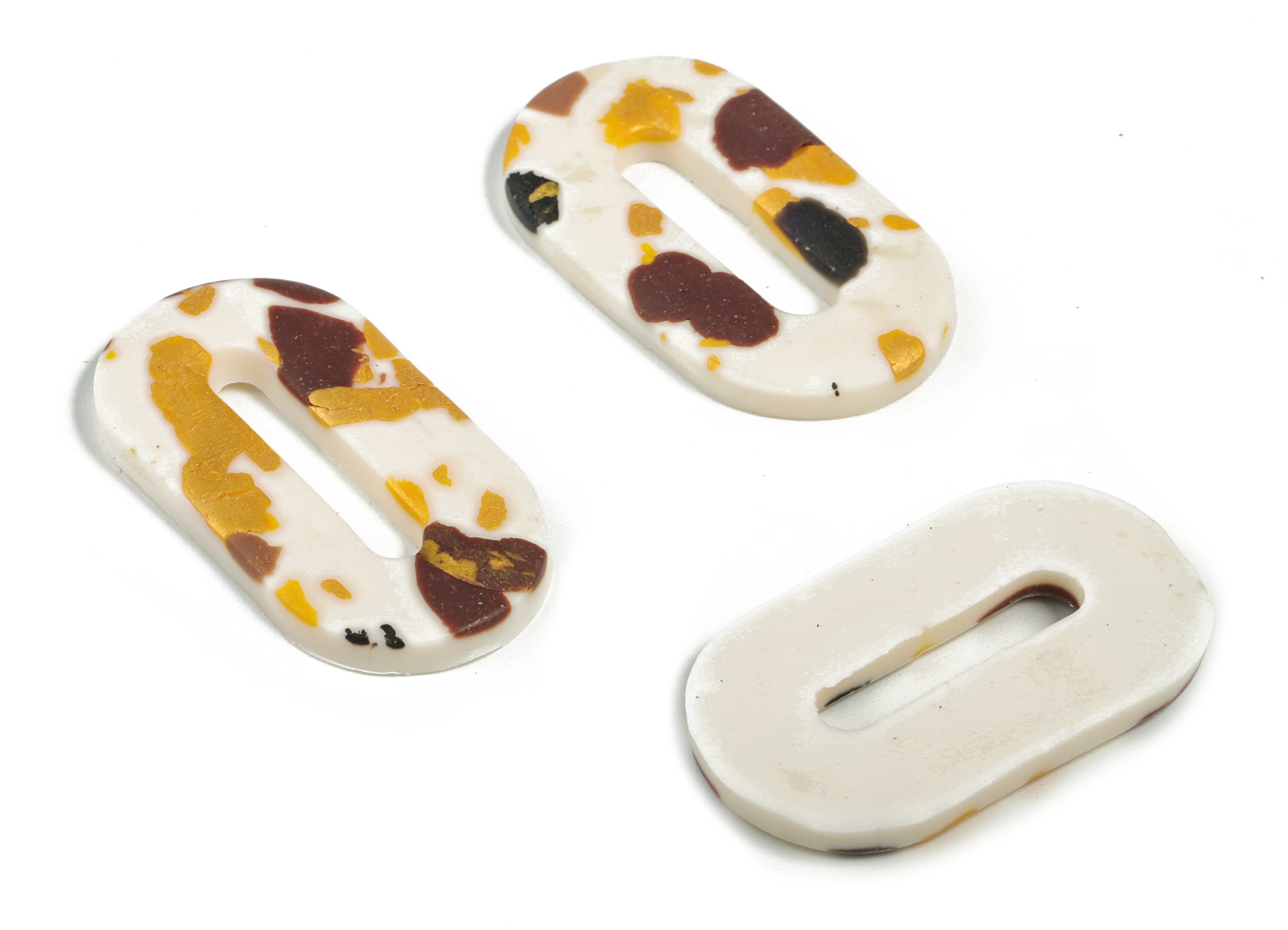 PolymerClay Oval Earring Charms - PolymerClay Oval Pandant - Earring Findings - Jewelry Handmade - 37.1x20.02x4.09mm- PC2278 - DOMEDBAZAAR