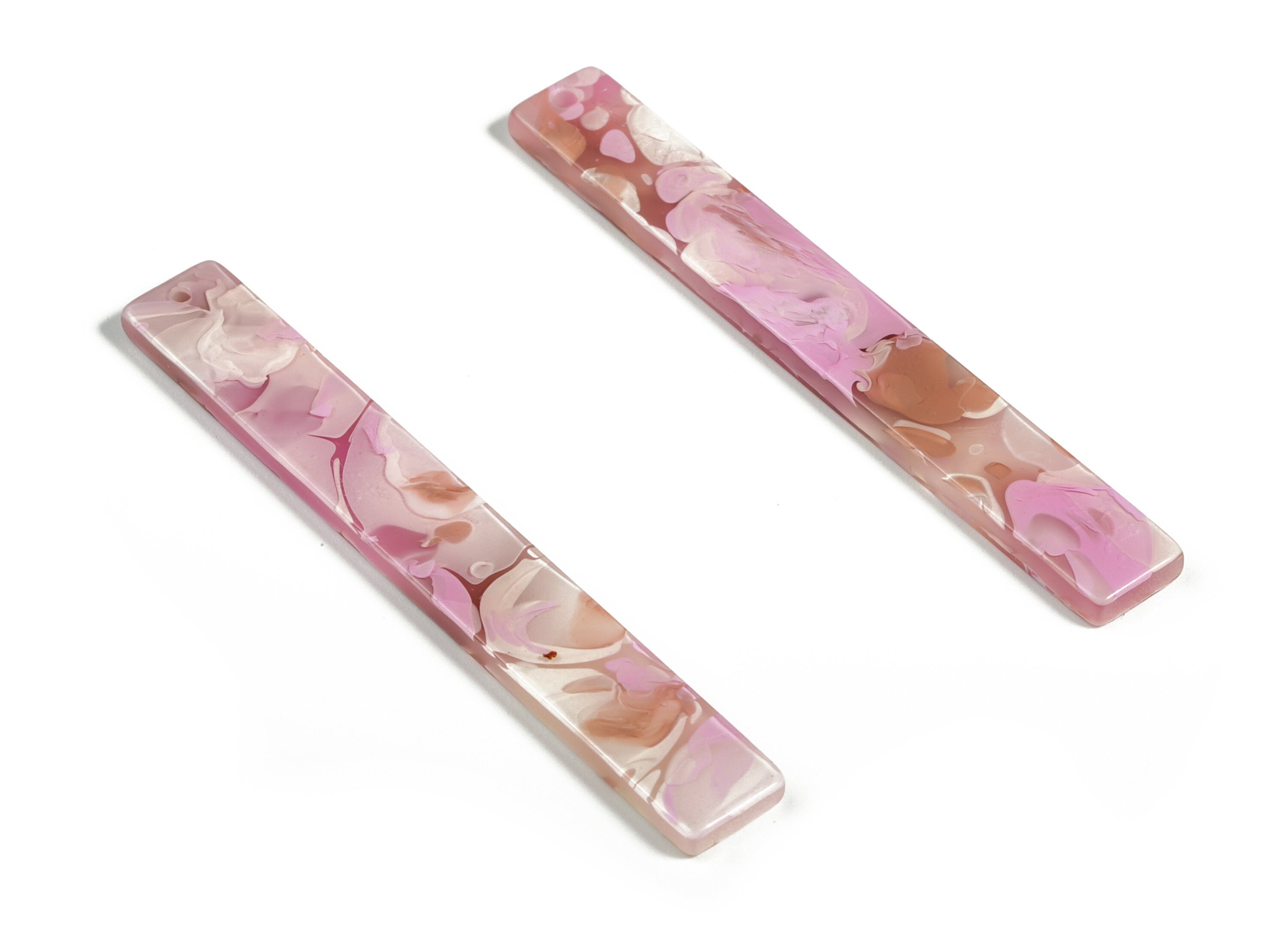 Acrylic Long Stick Charms - Acrylic Bar Pendant - Earring Findings  - Jewelry Supplies - Color Code: A582 - 59.88x7.83x2.63mm - AC1049-A582 - DOMEDBAZAAR