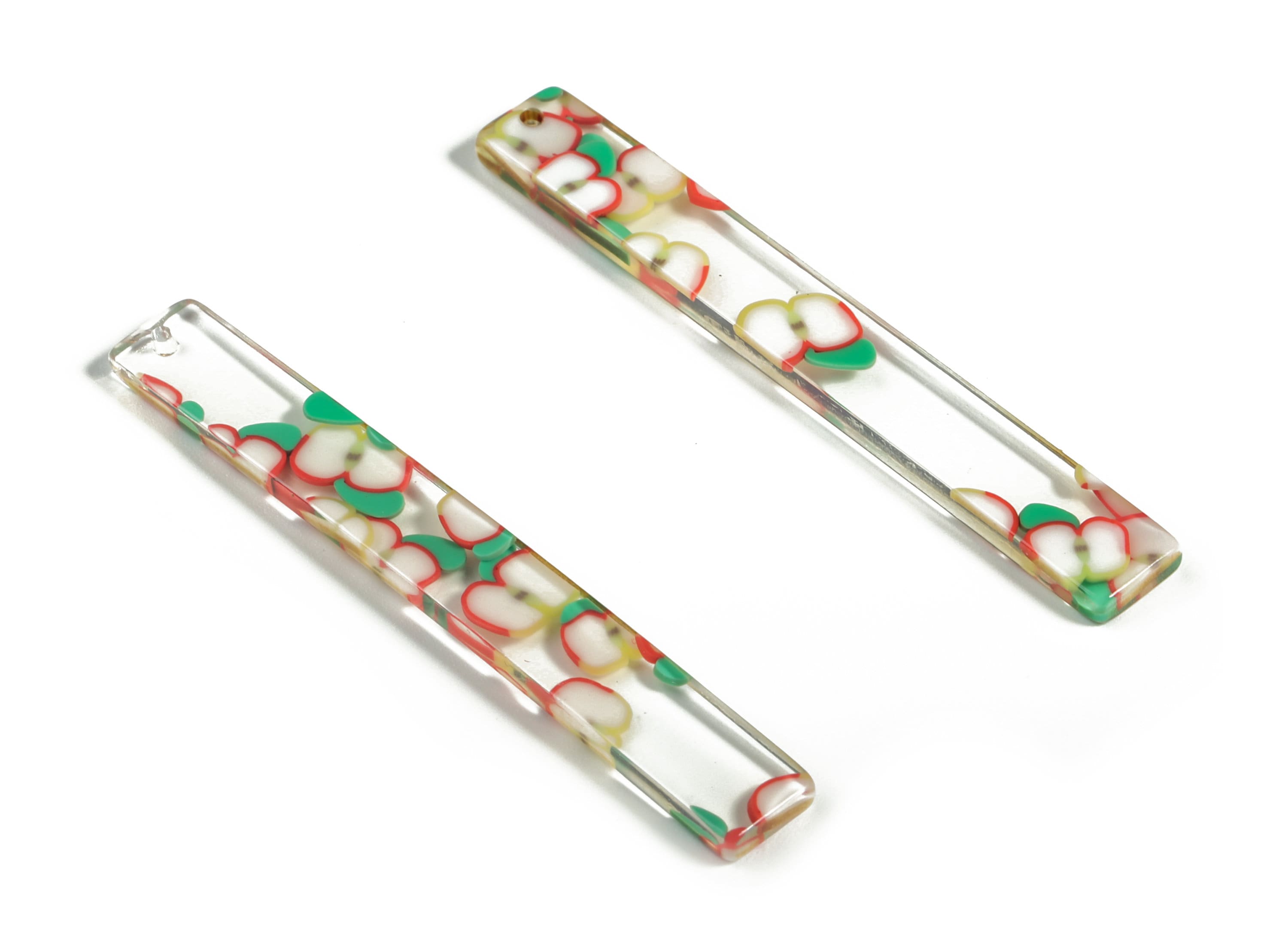 Acrylic Long Stick Charms - Acrylic Bar Pendant - Earring Findings  - Jewelry Supplies - Color Code: A581 - 59.88x7.83x2.63mm - AC1049-A581 - DOMEDBAZAAR