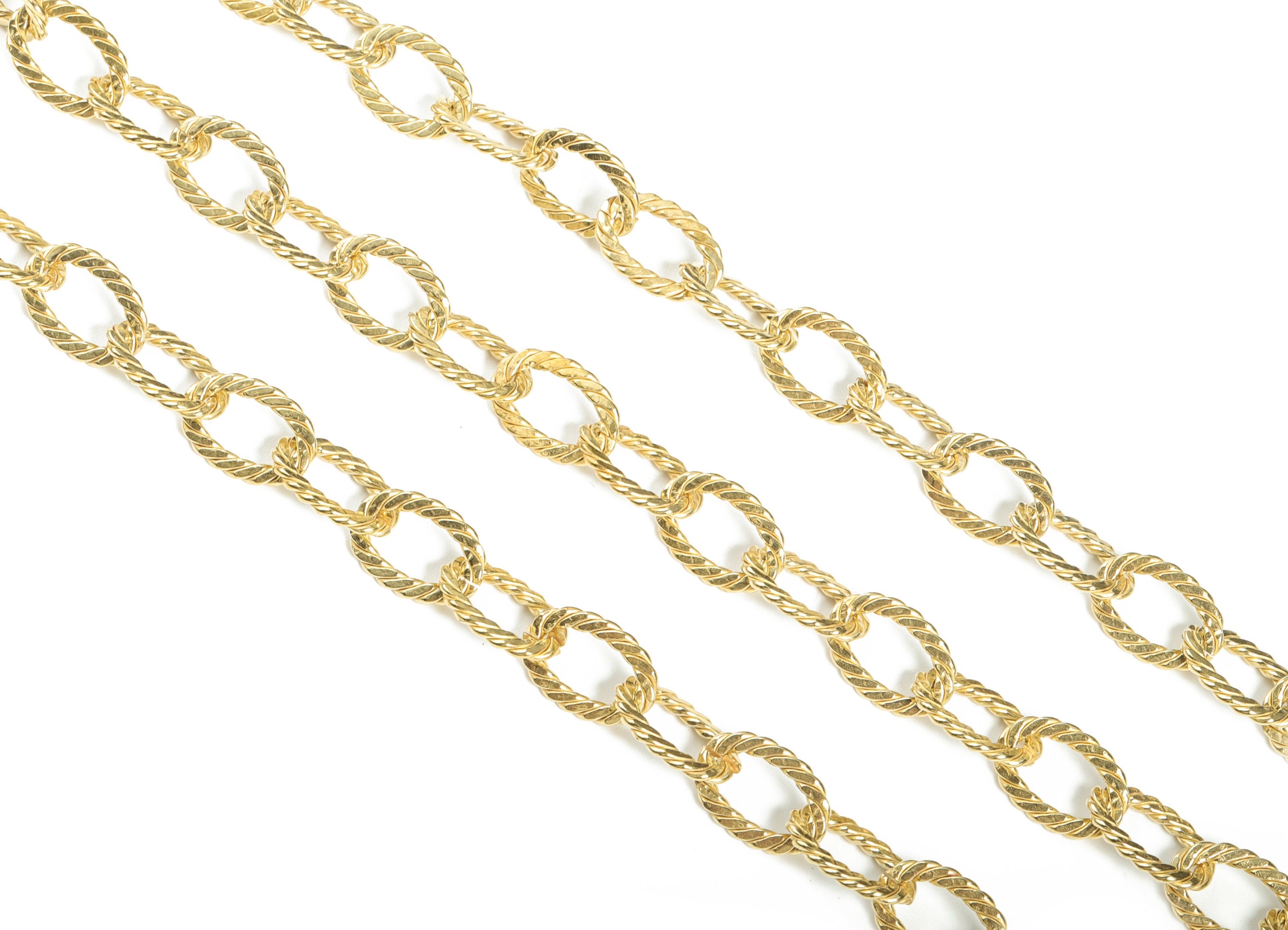 Raw Brass Textured Oval Cable Chain - Oval Paper Layering Chain - Open Link Oval Chain For Necklace & Bracelet - 0.66&quot;x0.48&quot;x0.11&quot; - CC1180 - DOMEDBAZAAR
