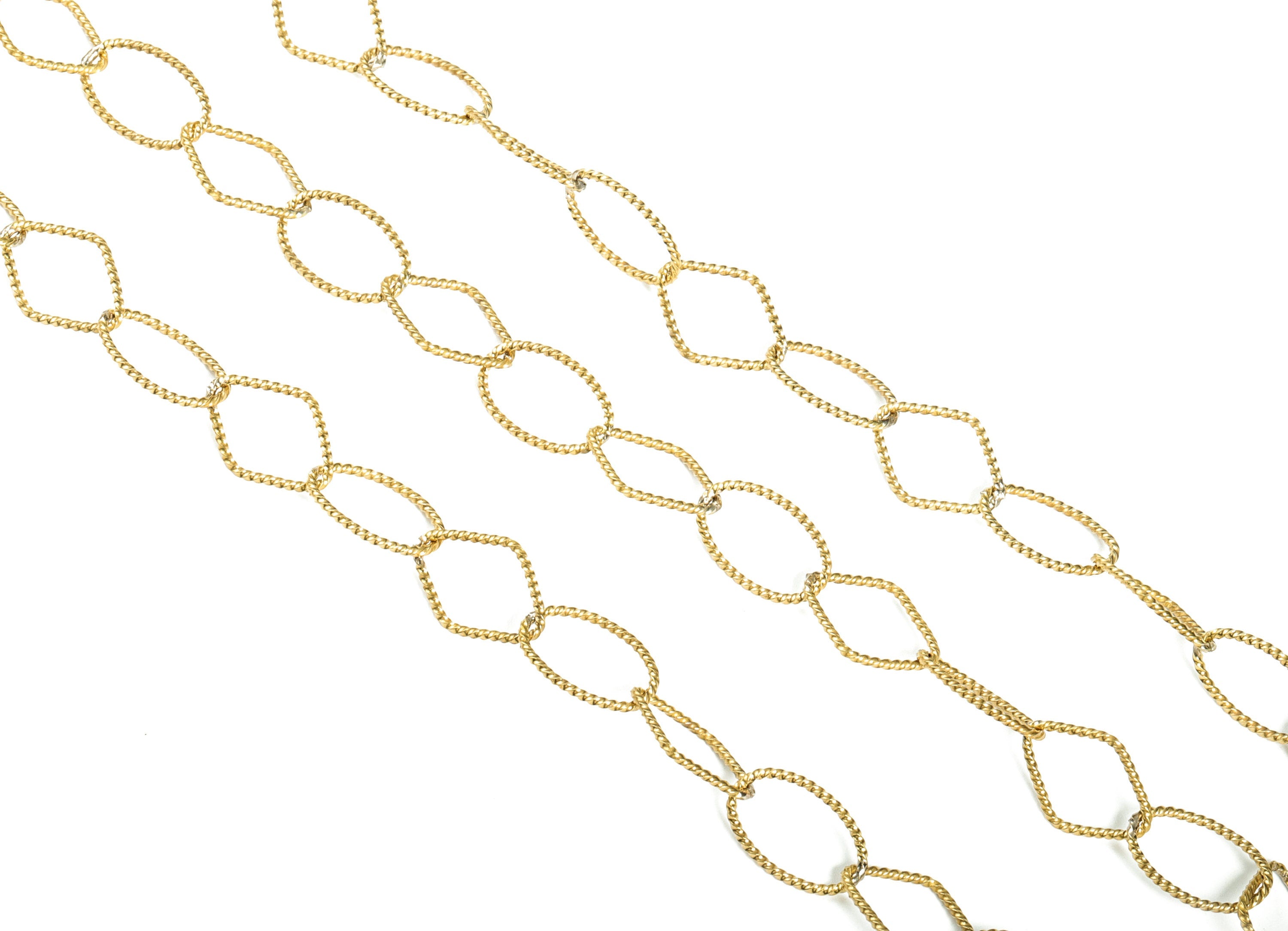 Raw Brass Textured Oval Cable Chain - Oval Link Cable Chain - Soldered Oval Chain For Necklaces And Bracelets- 0.80&quot;x0.51&quot;x0.06&quot; - CC1183 - DOMEDBAZAAR