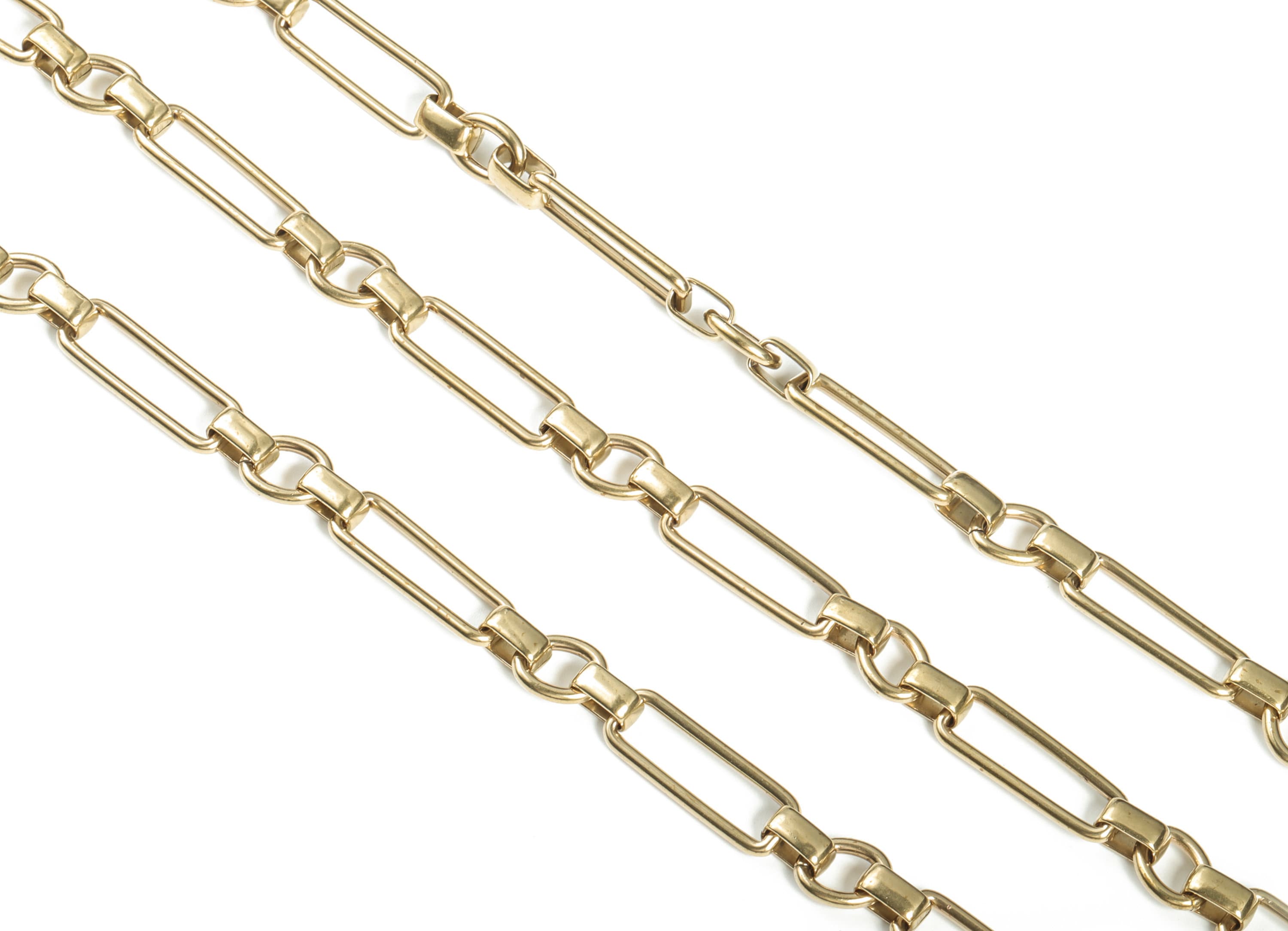 Raw Brass Oval Cable Chain Oval - Rectangle Paper Clip Layering Chain - Open link Chain for Necklace & Bracelet - 0.99&quot;x0.35&quot;x0.08&quot; - CC1191 - DOMEDBAZAAR