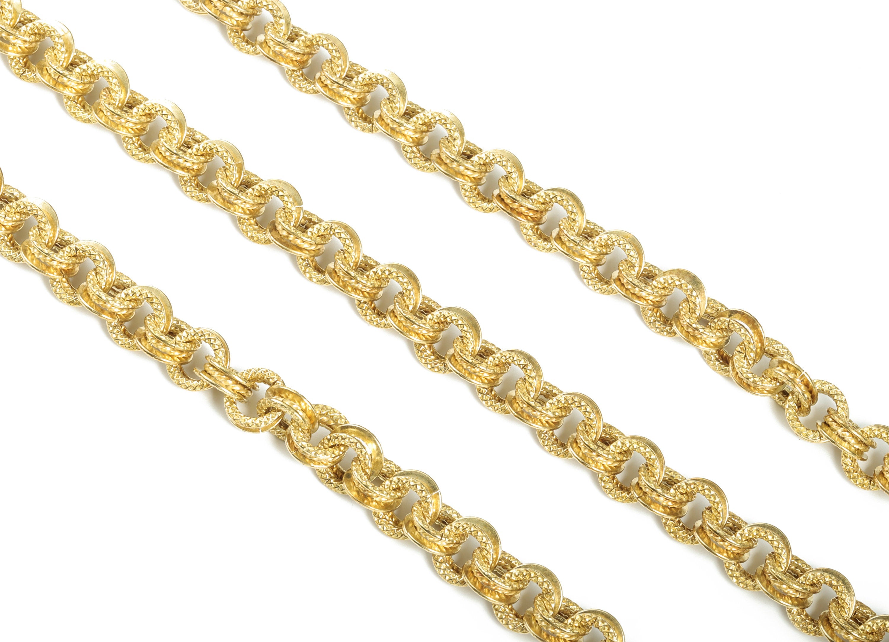 Round Rolo Cable Chain - Raw Brass Textured Faceted Cable Chain -  Openlink Round Chain - For Necklace Bracelet 0.45&quot;x0.45&quot;x0.14&quot; CC1193 - DOMEDBAZAAR