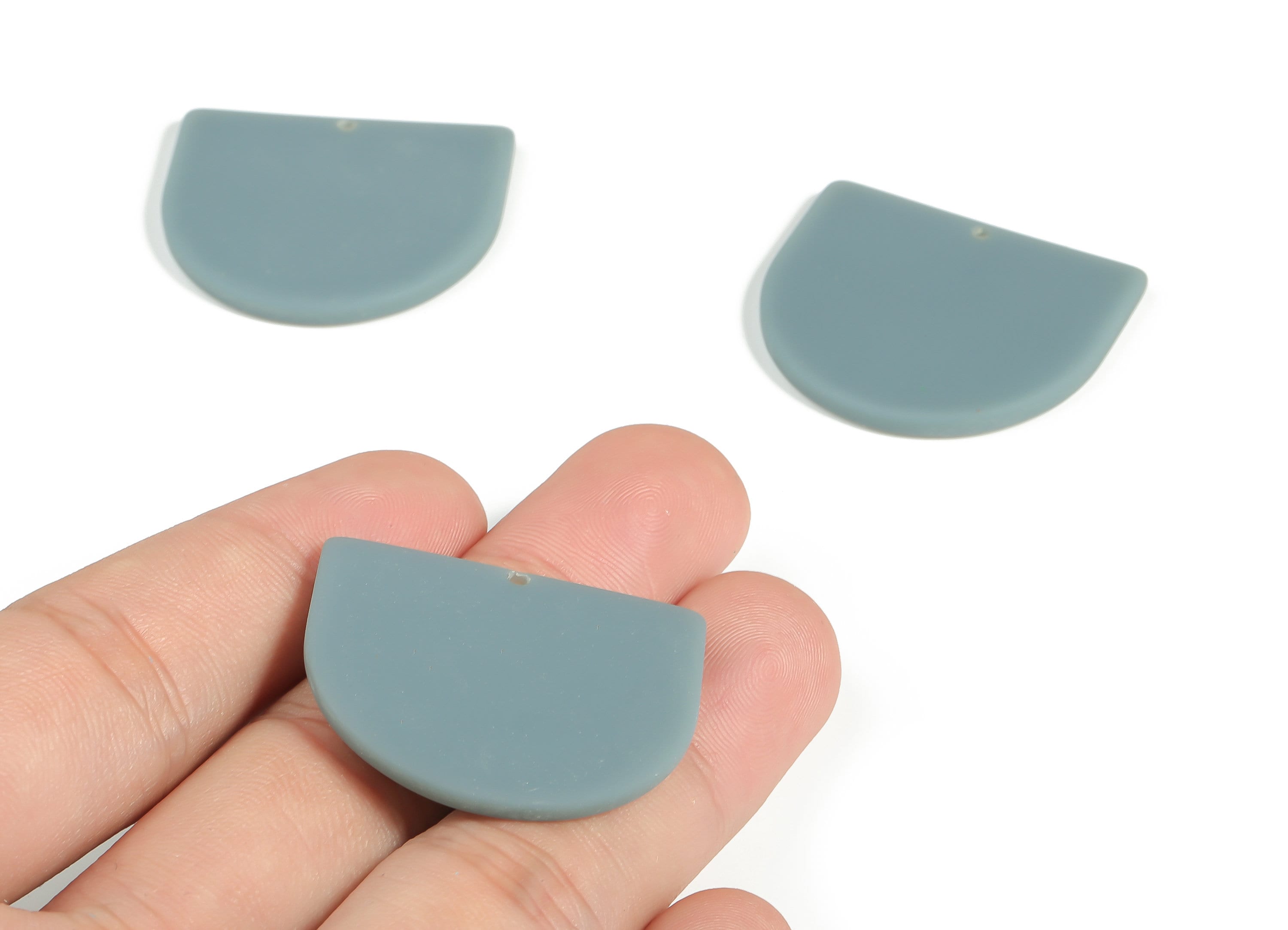 Acrylic D Earring Charms - Acrylic D Shape Pendant - Jewelry Supplies - Earring Finding - Color Code: A649 -32.99x29.22x2.67mm - AC1094-A649 - DOMEDBAZAAR