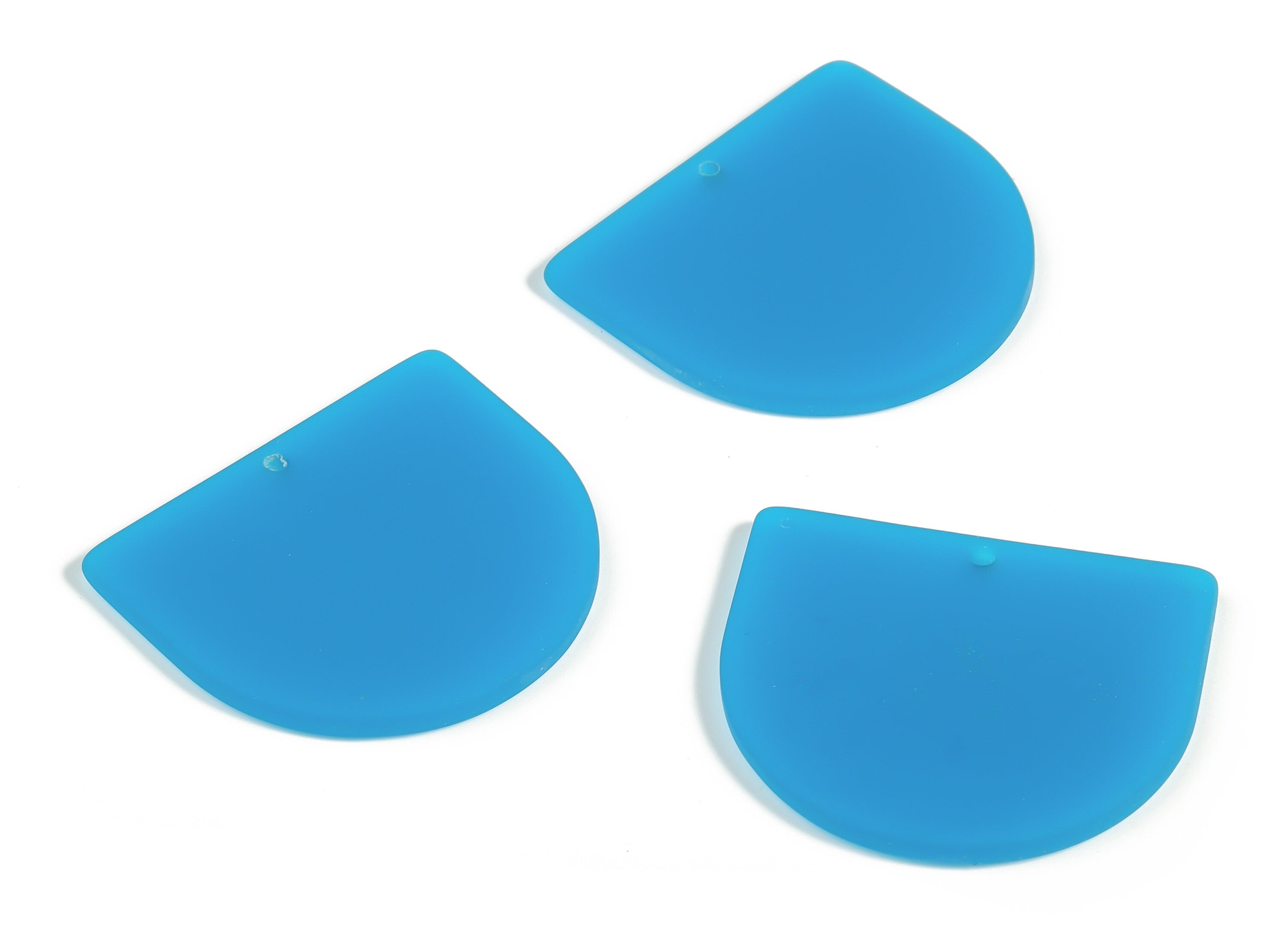 Acrylic D Earring Charms - Acrylic D Shape Pendant - Jewelry Supplies - Earring Finding - Color Code: A640 -33.12x29.25x2.73mm - AC1094-A640 - DOMEDBAZAAR
