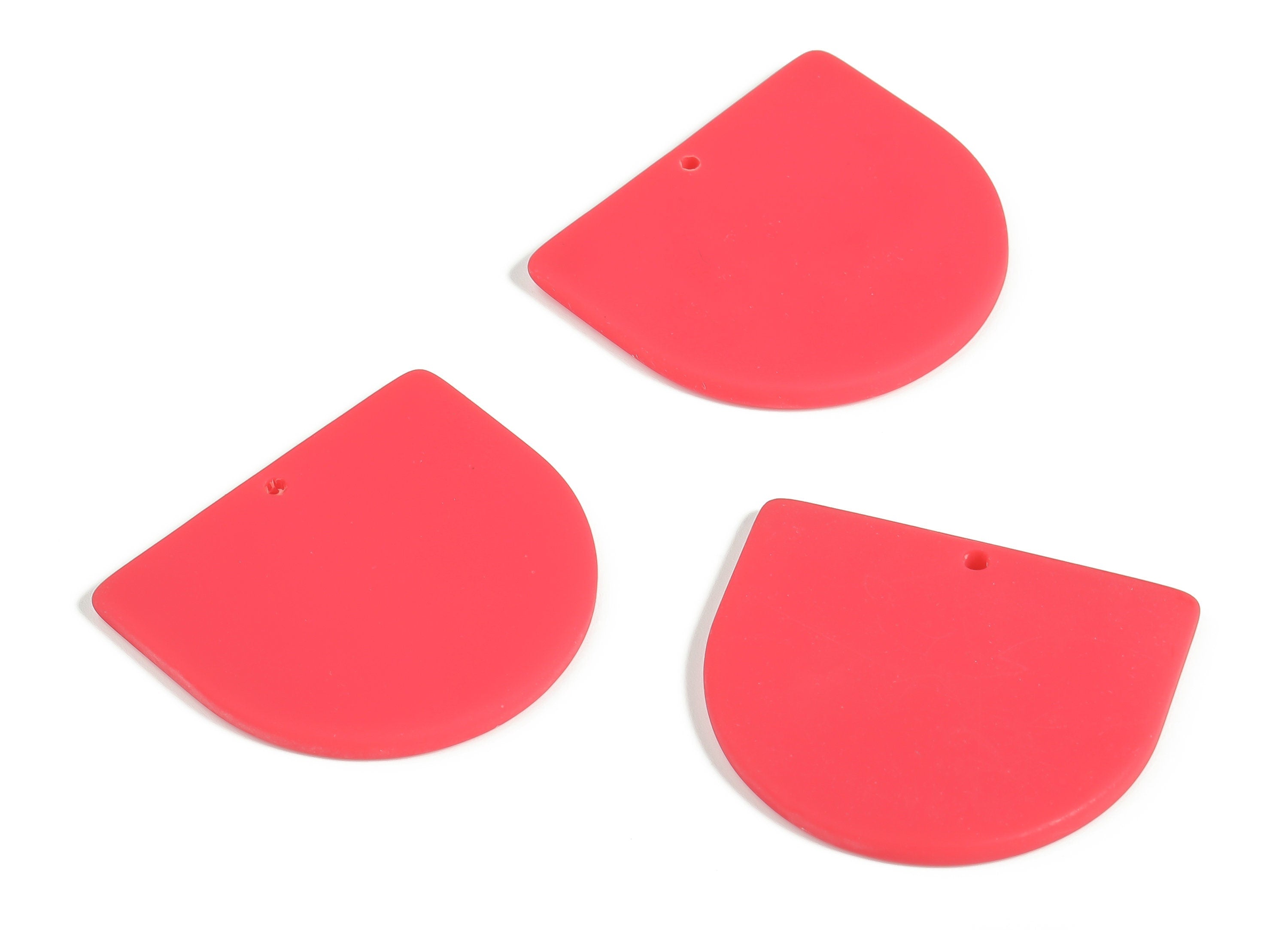 Acrylic D Earring Charms - Acrylic D Shape Pendant - Jewelry Supplies - Earring Finding - Color Code: A638 -32.93x29.26x2.71mm - AC1094-A638 - DOMEDBAZAAR