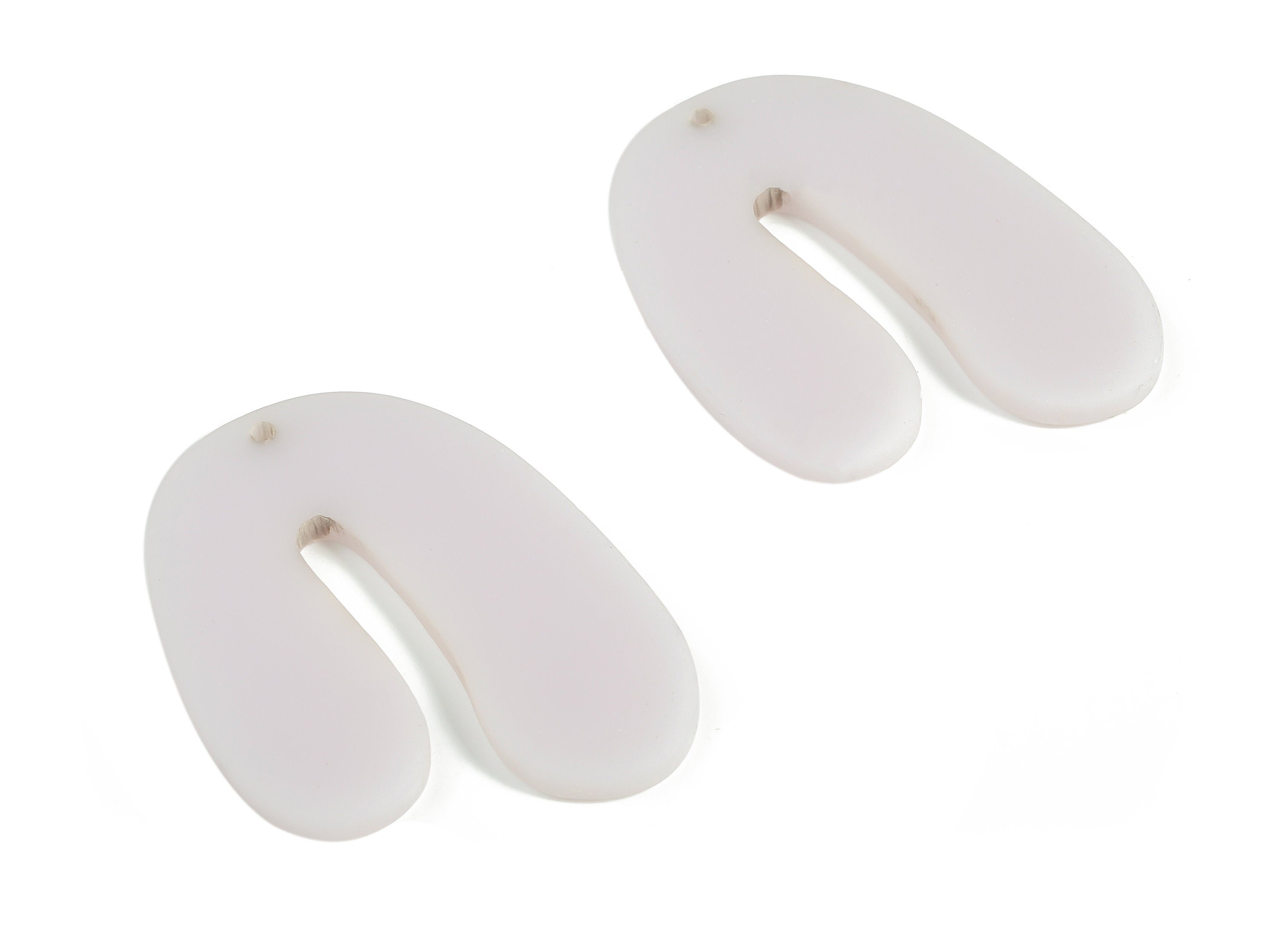 Acrylic U Earring Charms- Acrylic U Shape Pendant - Earring Findings - Jewelry Supplies - Color Code: A648 -35.83x27.07x2.60mm - AC2266-A648 - DOMEDBAZAAR