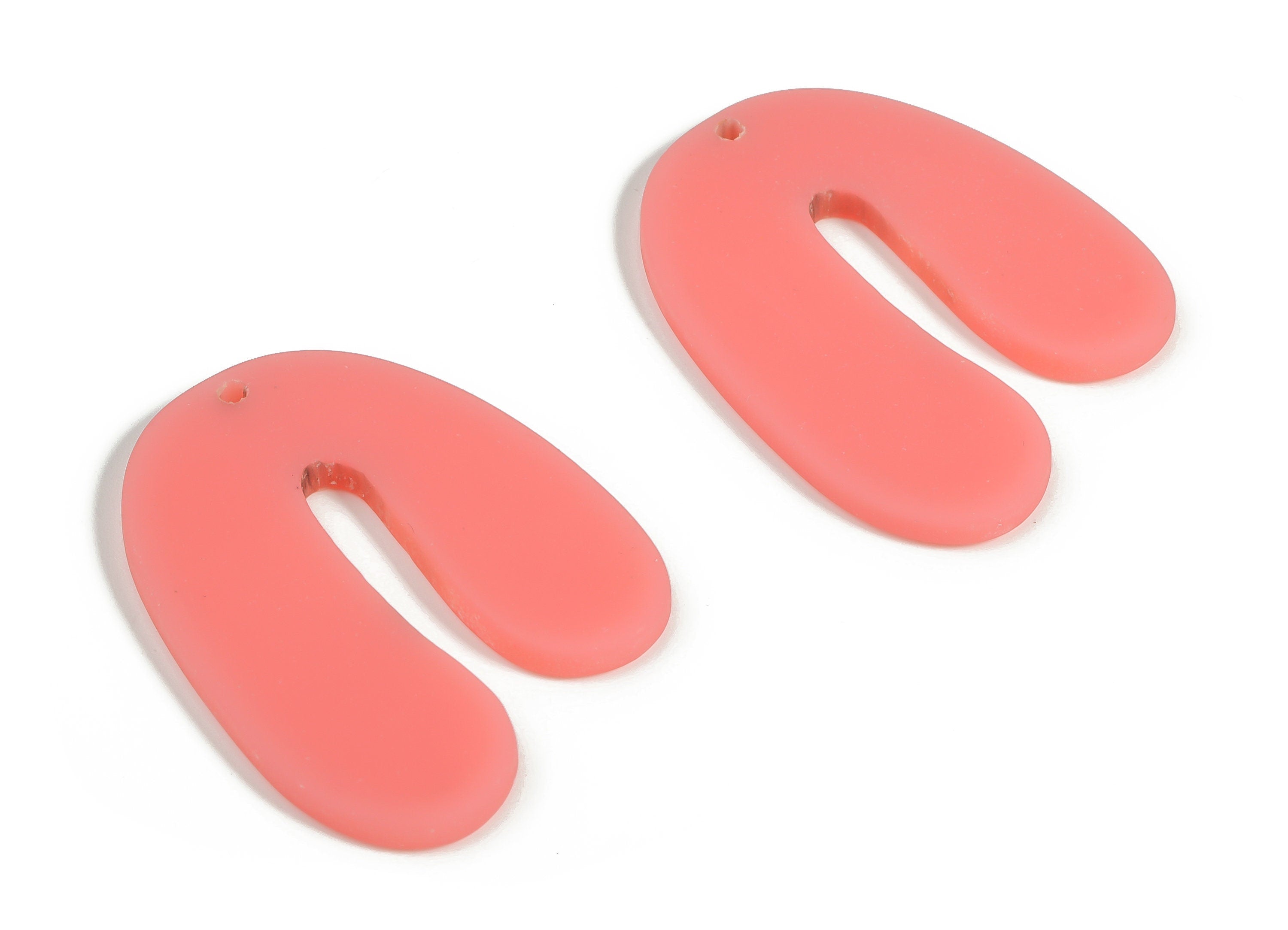 Acrylic U Earring Charms- Acrylic U Shape Pendant - Earring Findings - Jewelry Supplies - Color Code: A639 -35.57x26.79x2.66mm - AC2266-A639 - DOMEDBAZAAR