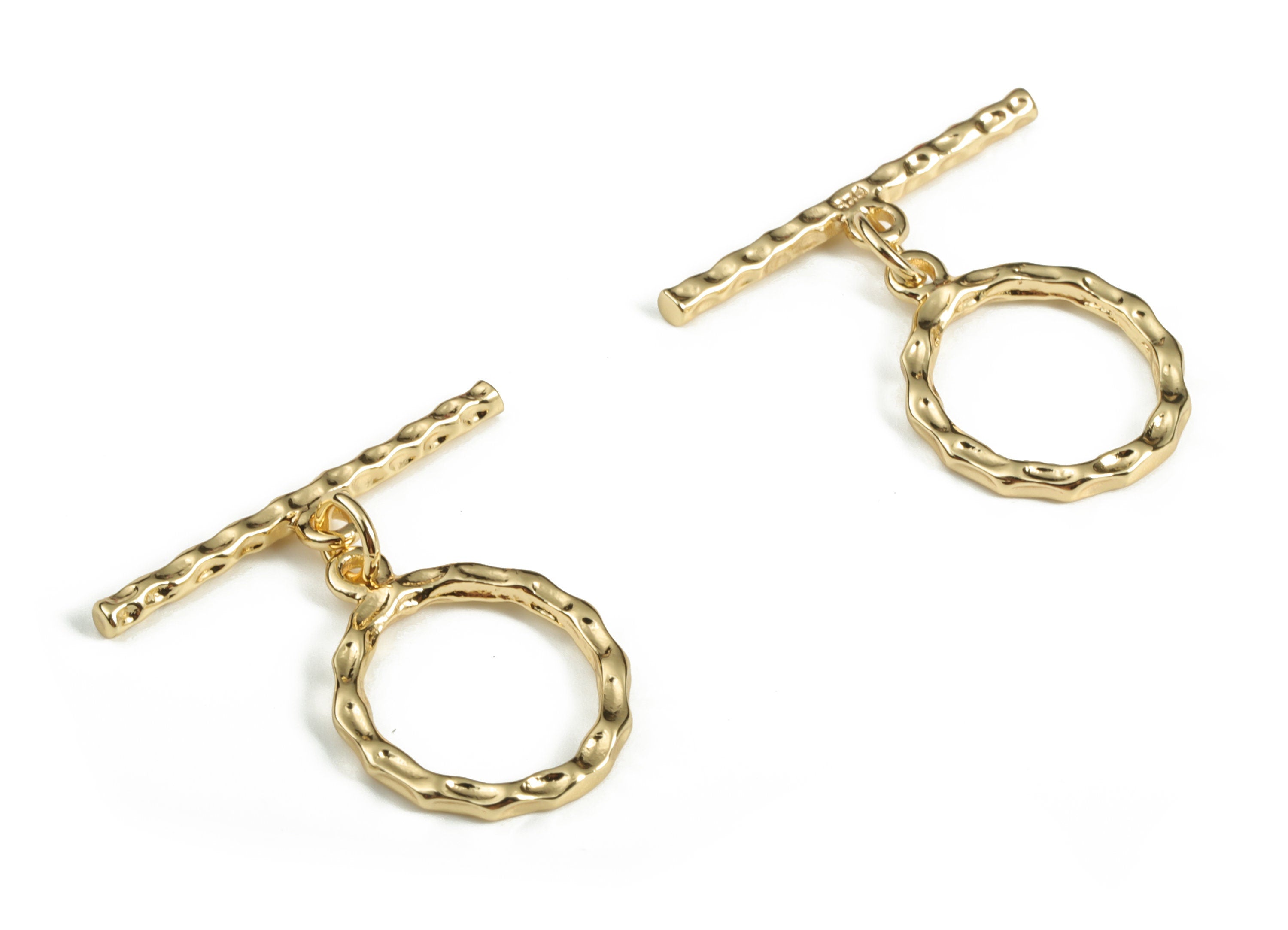Gold Plated Toggle Clasp - 18K Gold Plated – Modern Jewelry Clasp - DIY Jewelry Making Supplies - 25.48x20.68x1.91mm - RGP3063 - DOMEDBAZAAR