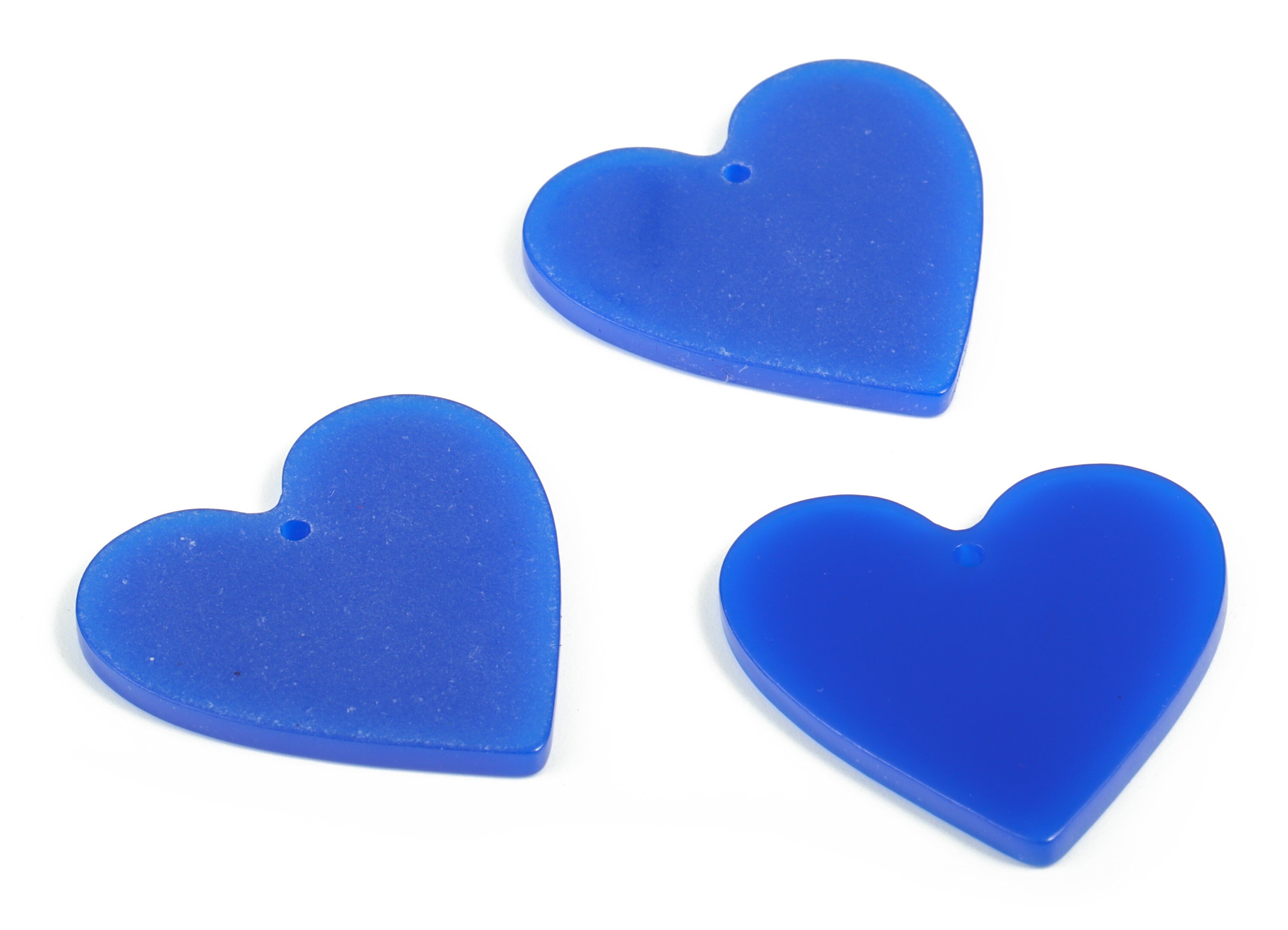 Acrylic Heart Earring Charms - Heart Pendant - Earring Findings - Jewelry Supplies - Color Code: A618 - 31.77x31.25x2.38mm - AC1431-A618 - DOMEDBAZAAR