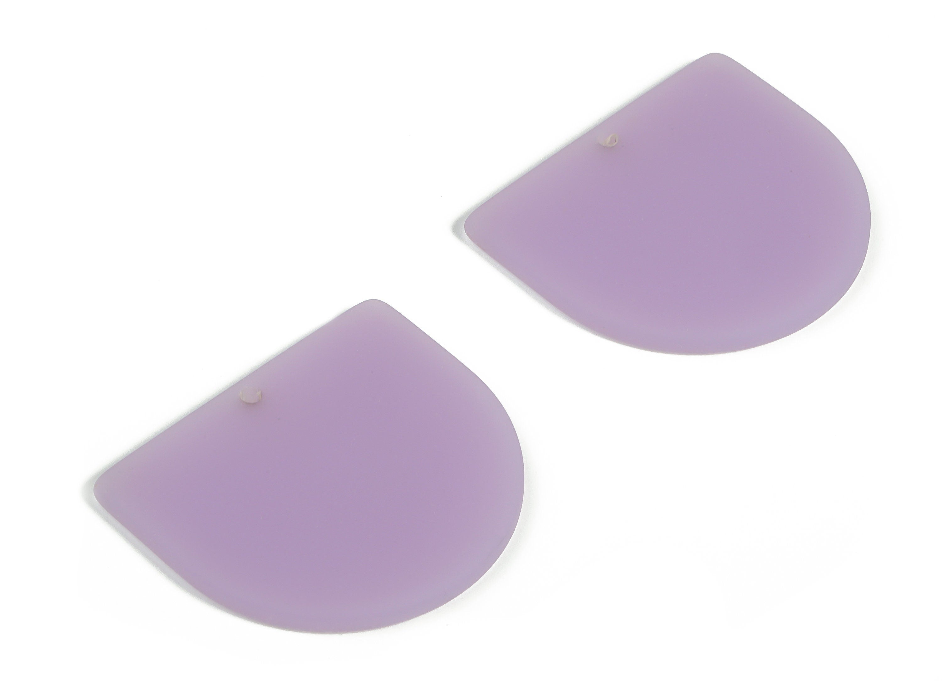 Acrylic D Earring Charms - Acrylic D Shape Pendant - Jewelry Supplies - Earring Finding - Color Code: A643 -32.02x29.04x2.62mm - AC1094-A643 - DOMEDBAZAAR