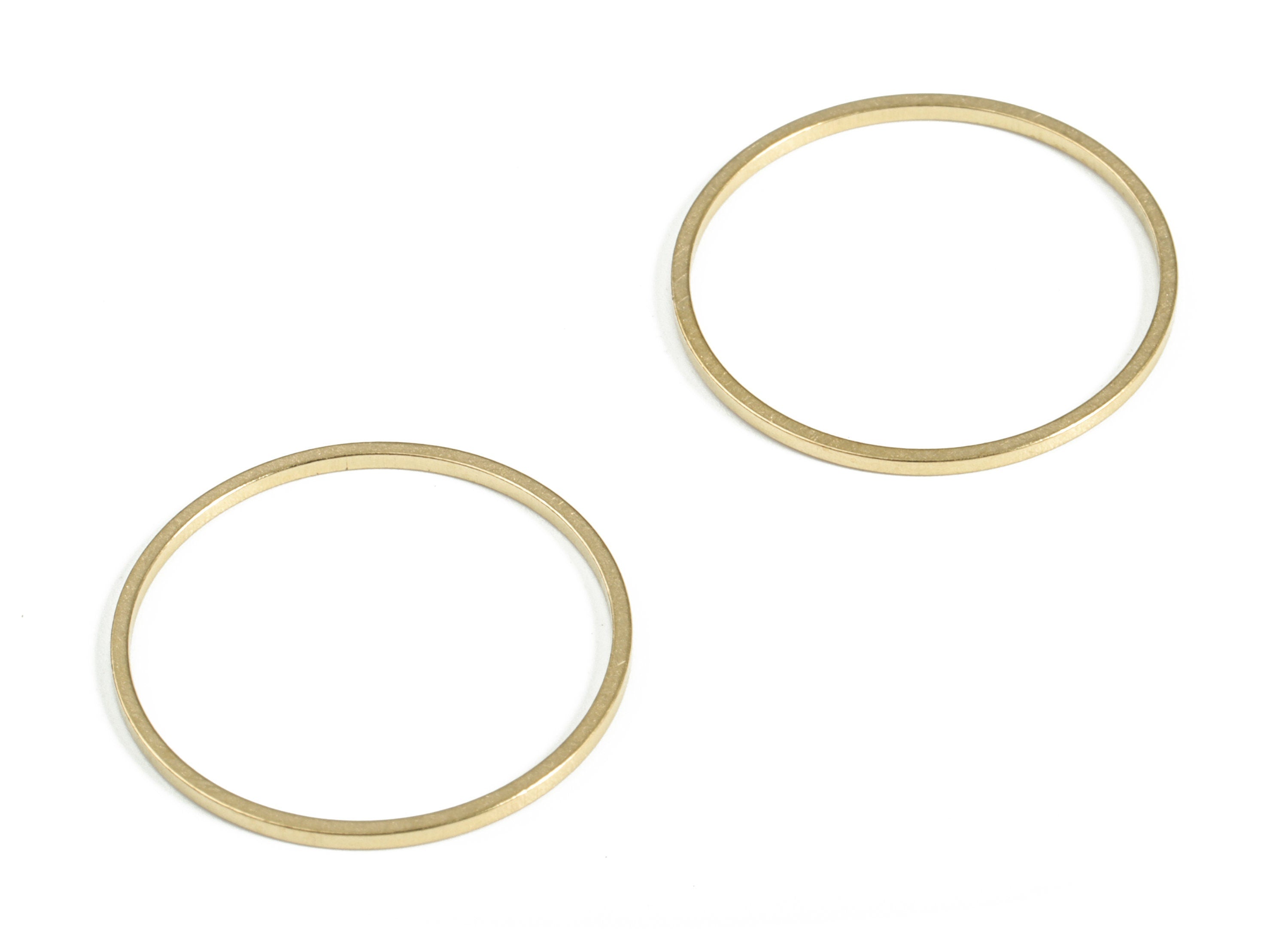 Raw Brass Round Pendants - Closed Loop Rings - Raw Brass Circle Connector - Earring Findings - Jewelry SuPPlies - 20x0.8x0.8mm - PP4137-20 - DOMEDBAZAAR