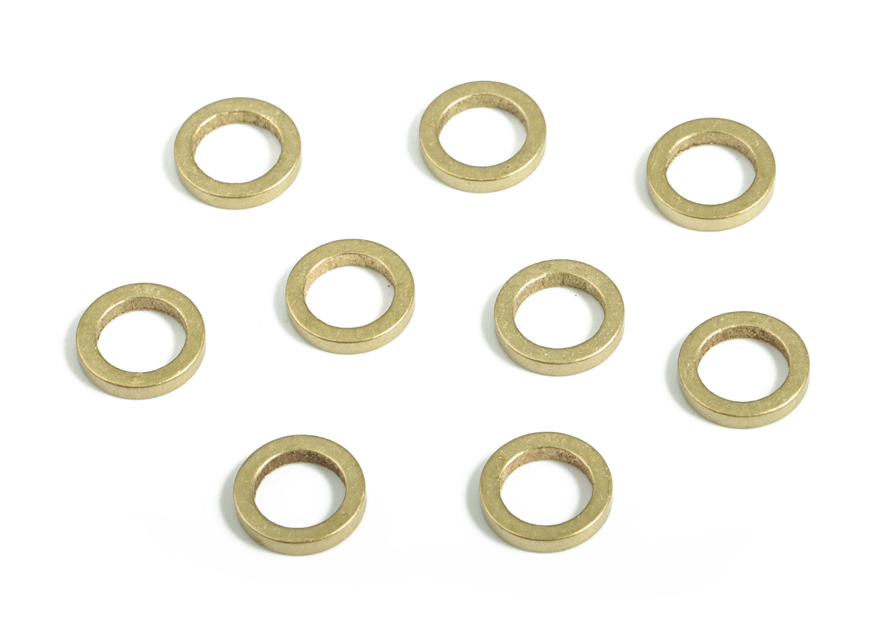 Raw Brass Round Pendants - Brass Round Links - Raw Brass Circle Connector - Earring Findings - Jewelry SuPPlies - 6.0x1.0x1.0mm - PP4138-6 - DOMEDBAZAAR