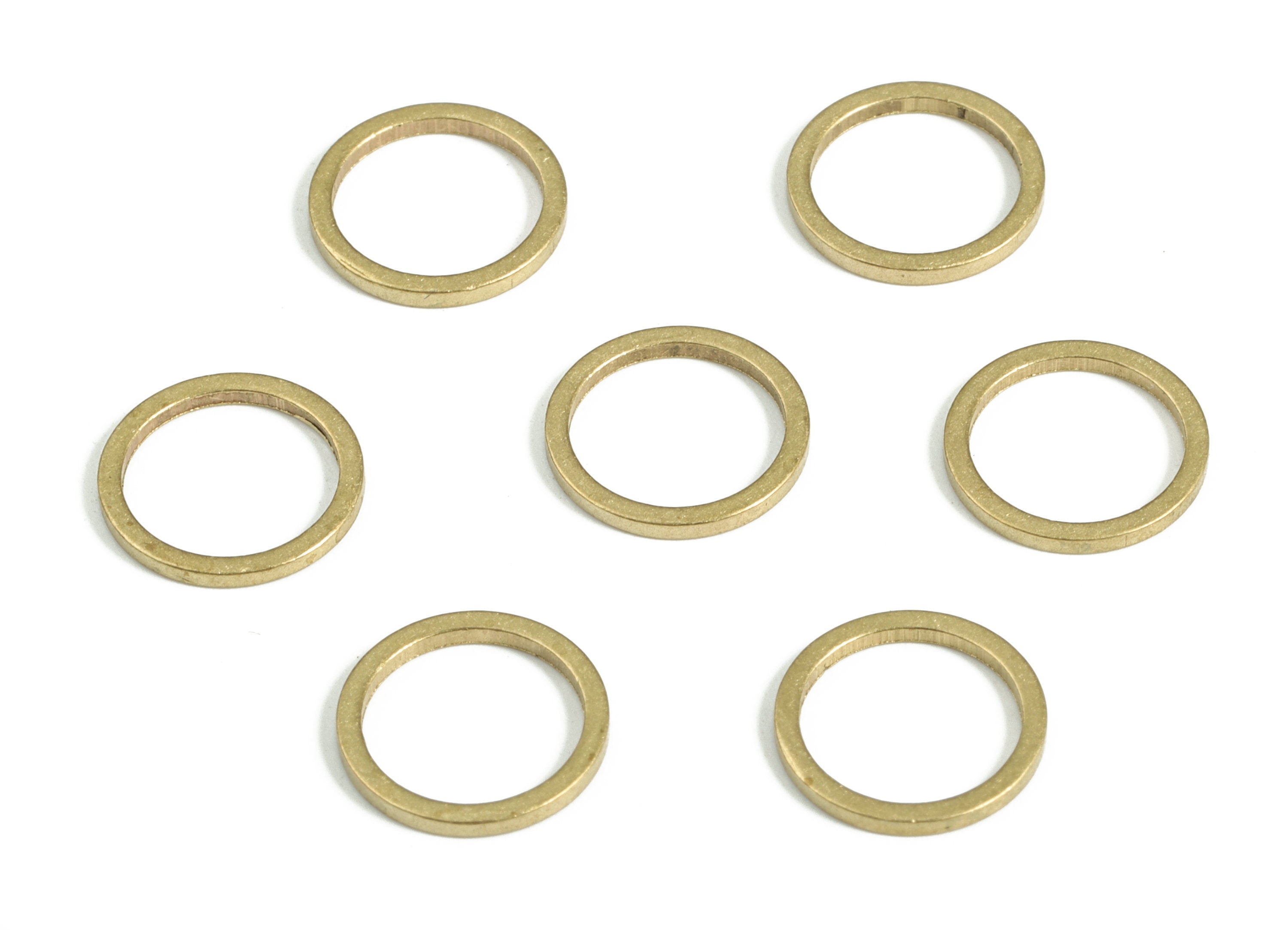 Raw Brass Round Connector - Brass Round Links - Raw Brass Circle Connector - Earring Finding - Jewelry SuPPlies - 10.0x1.0x1.0mm - PP4138-10 - DOMEDBAZAAR