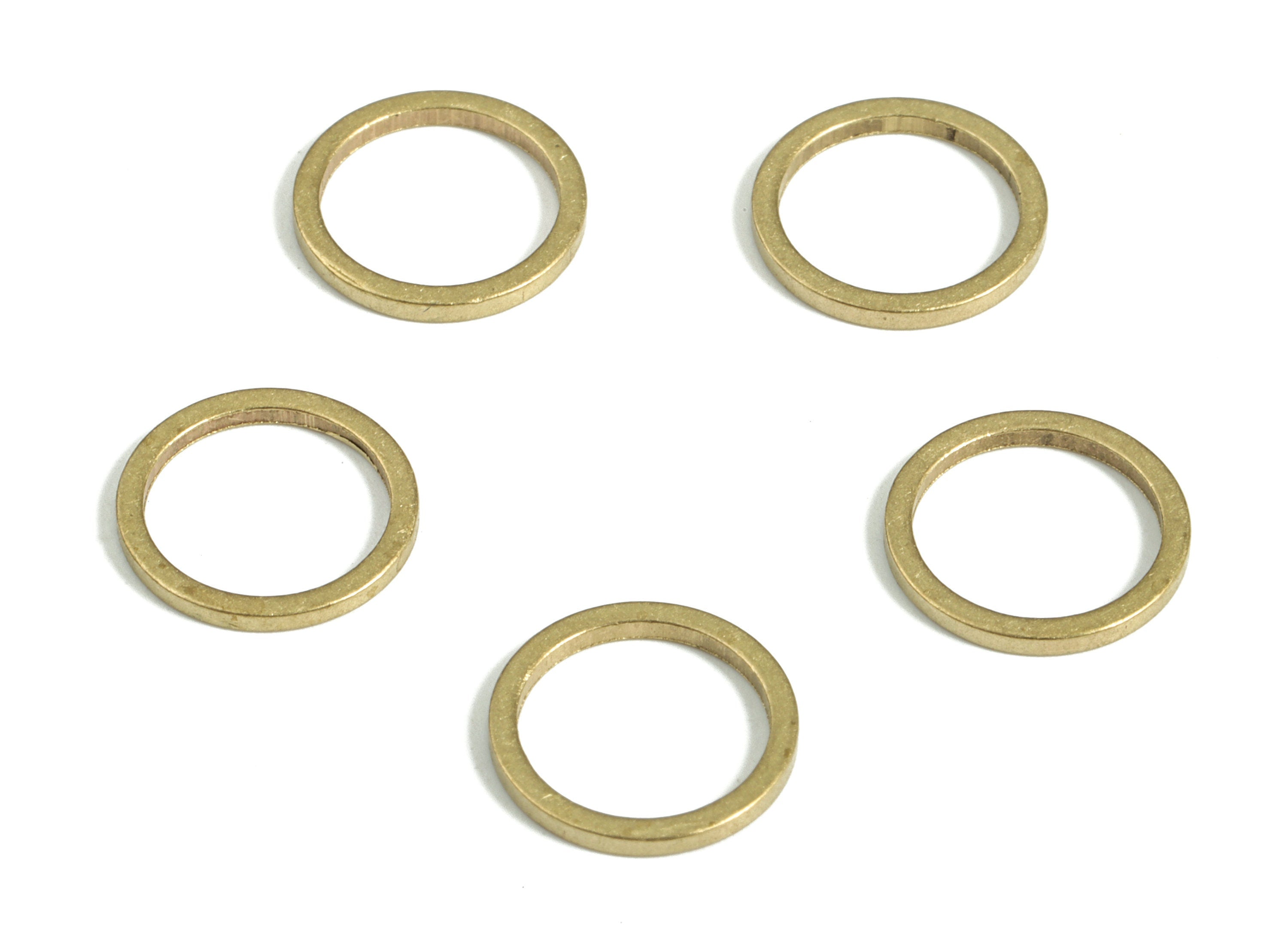 Raw Brass Round Connector - Brass Round Links - Raw Brass Circle Connector - Earring Finding - Jewelry SuPPlies - 10.0x1.0x1.0mm - PP4138-10 - DOMEDBAZAAR