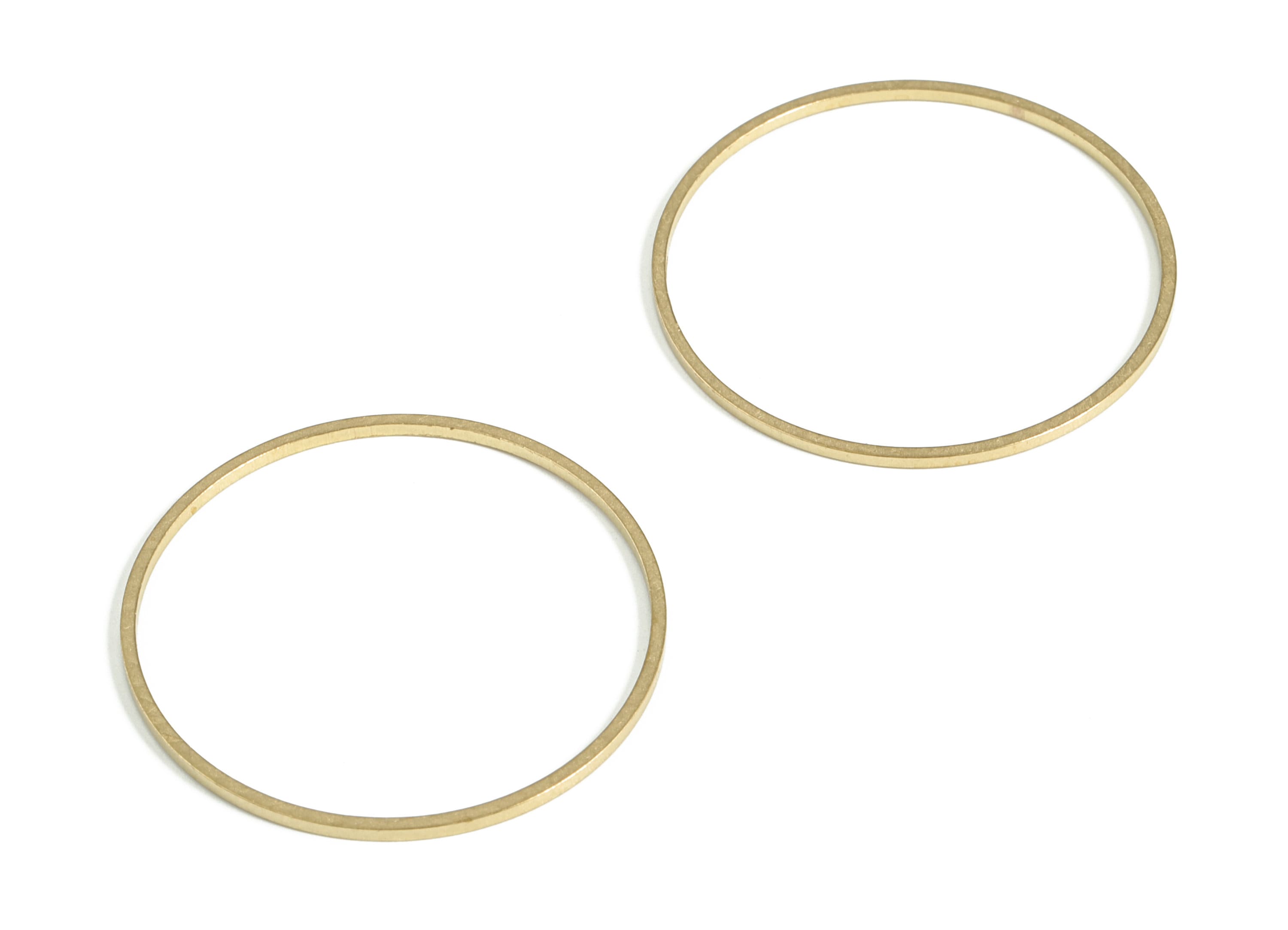 Brass Round Pendants - Brass Round Links- Raw Brass Circle Connector - Earring Findings - Jewelry Making SuPPlies - 30x1.0x1.0mm - PP4138-30 - DOMEDBAZAAR