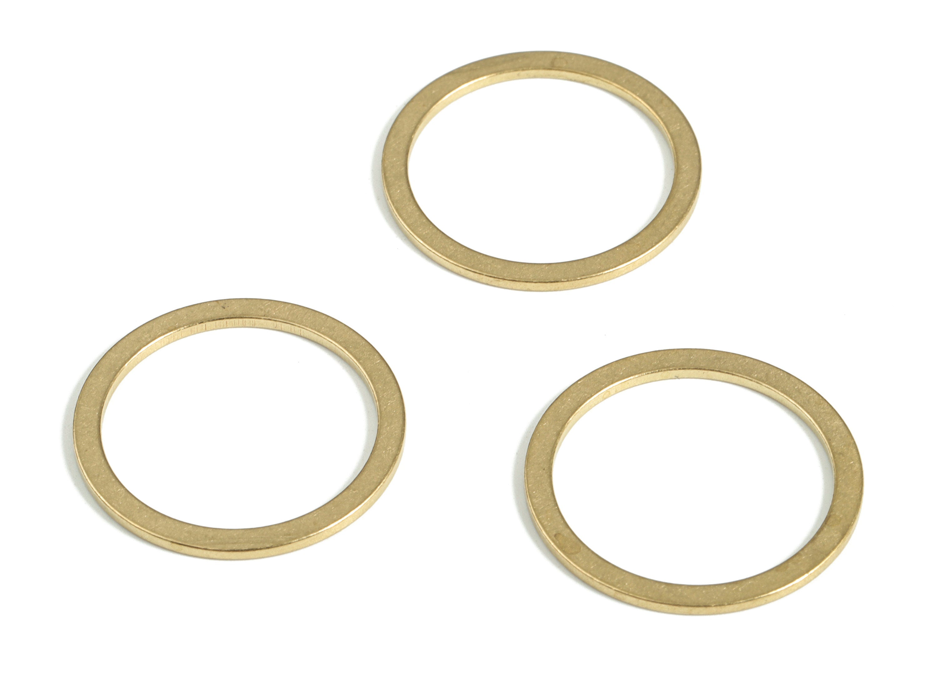 Raw Brass Round Pendants - Brass Round Links - Raw Brass Circle Connector - Earring Findings - Jewelry SuPPlies - 20x2.0x1.0mm - PP4139-20 - DOMEDBAZAAR