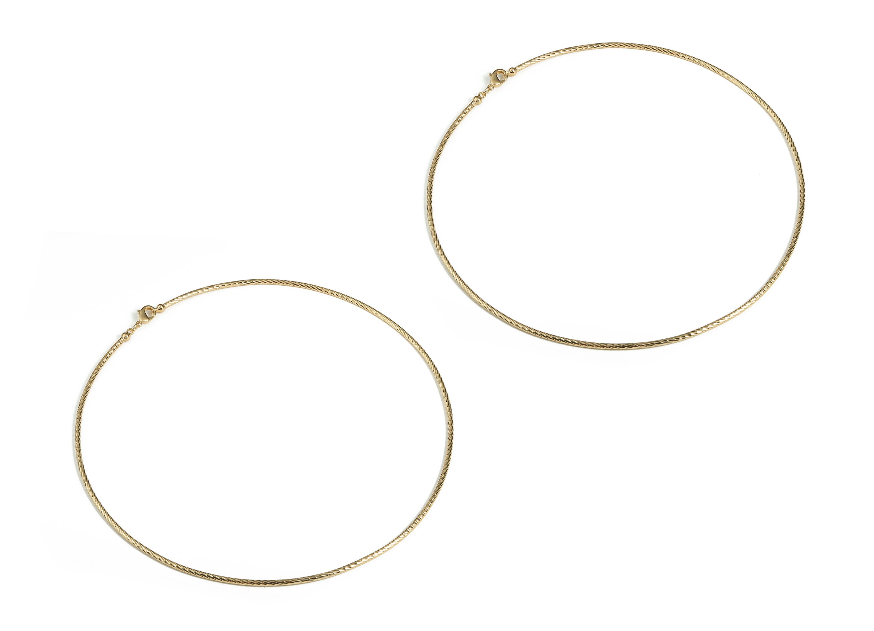 Gold Plated Round Charm - Gold Plated Circle Charm - Round Earring Charm - 18K Real Gold Plated Brass - 142.25x 142.25x2.11mm - RGP3066 - DOMEDBAZAAR