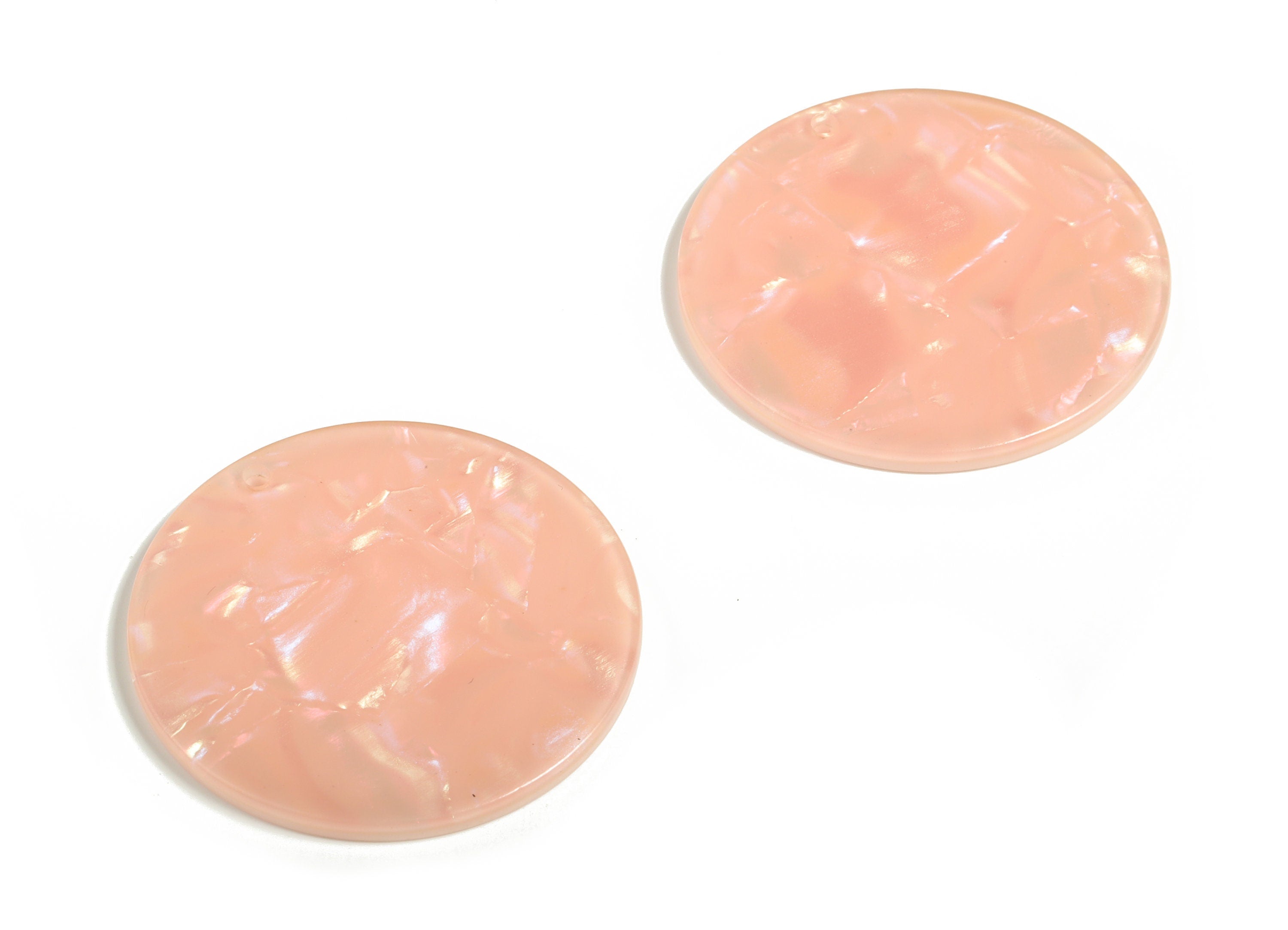 Acetate Round Charms - Coin Earrings and Pendant - Earring Findings - Jewelry Supplys - Color Code: A393 - 34.8x34.8x2.54mm - AC1135-A393 - DOMEDBAZAAR
