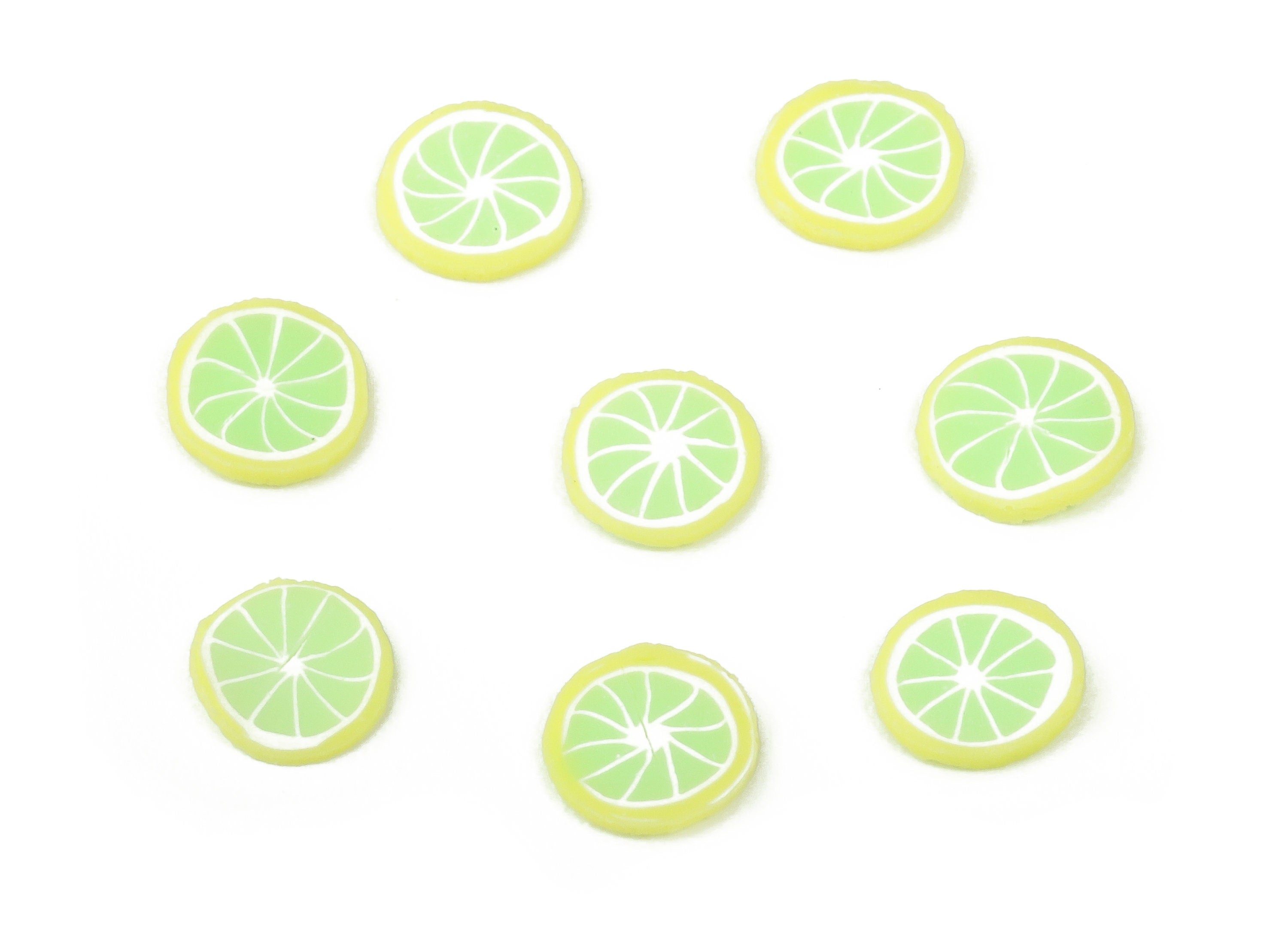 Lemon Polymer Clay Wall Art – Polymer Wall Hanging – Lemon Fruit Slices - DIY Polymer Clay –Tropical Home Décor - 5.49x5.49x0.49mm- PC2305 - DOMEDBAZAAR