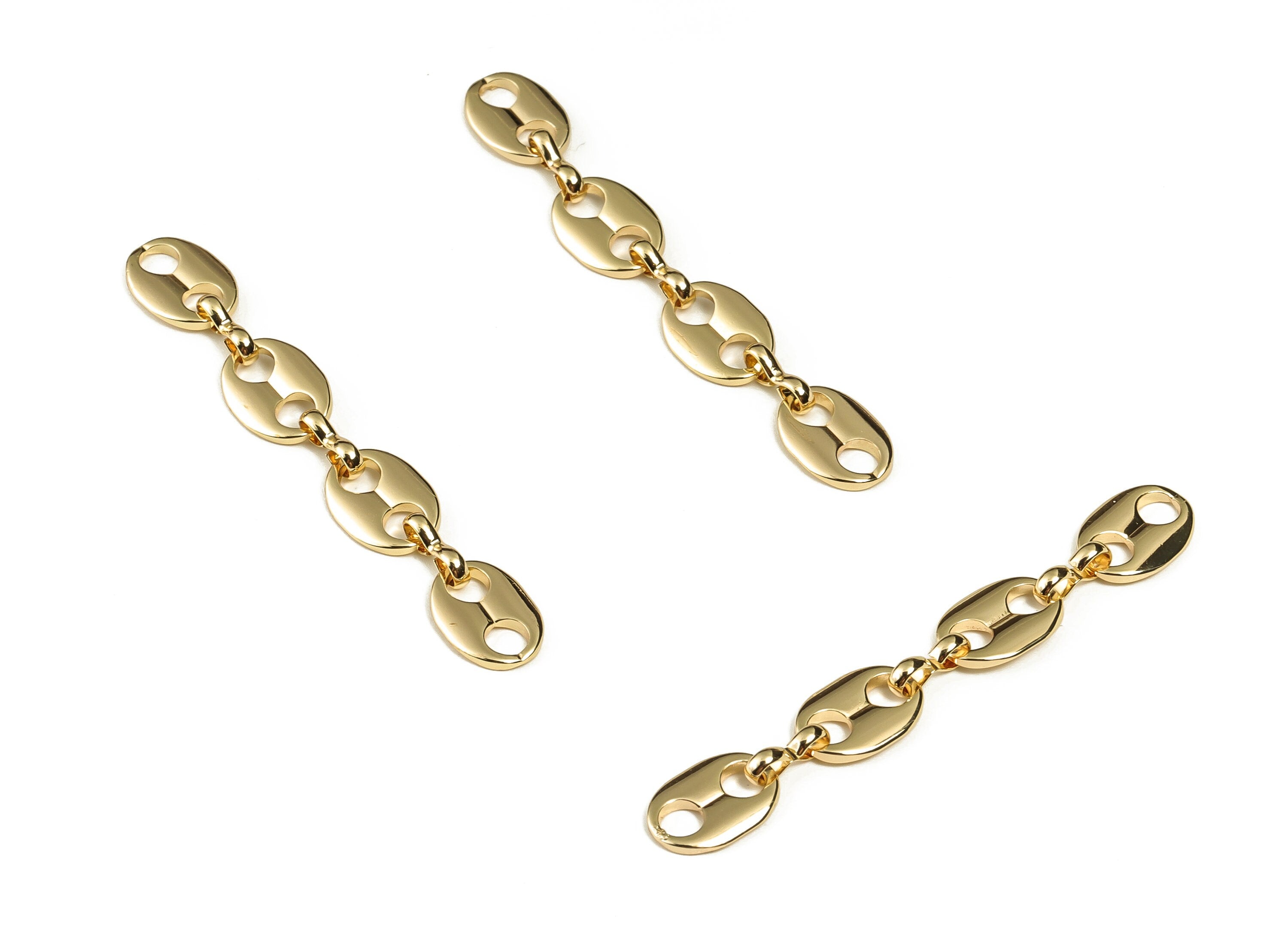 Brass Anchor Mariner Chain - Brass Link Chain - CCB Chain - 18K Real Gold Plated Brass Chain - Jewelry Supplies -58.27x7.94x1.43mm- RGP3086 - DOMEDBAZAAR
