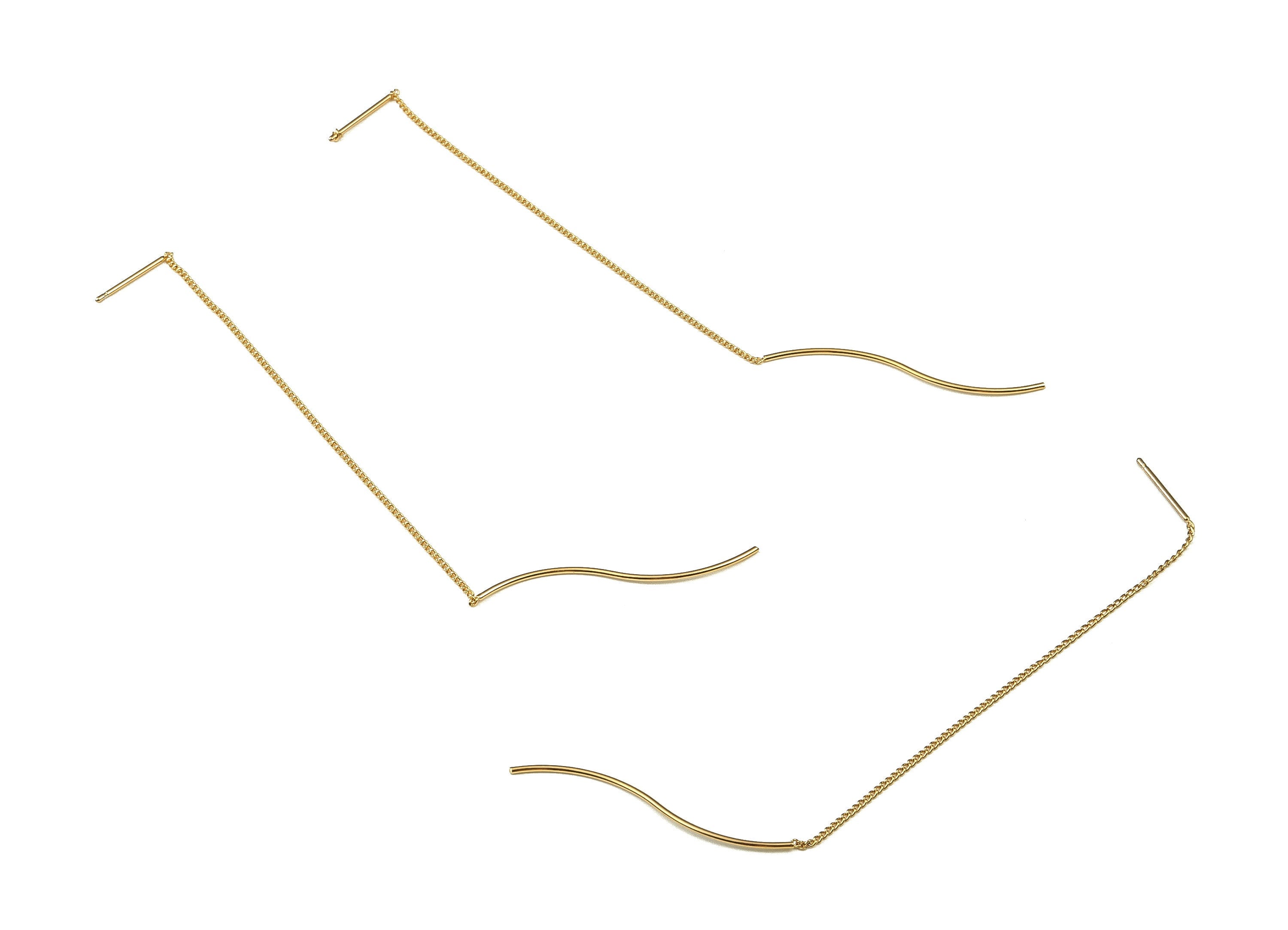 18 Gold Plating Brass Ear Wires – Simple Style Fish Hook with inside Loop – DIY Jewelry Making Supplies - 113.8x0.76x0.76mm - RGP3857 - DOMEDBAZAAR